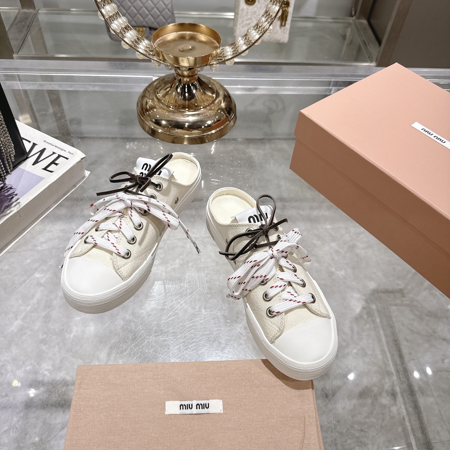 Miu Miu 25SS Retro Casual Canvas Shoes with Lightweight Sole 4 i1746686066020 310 0 1