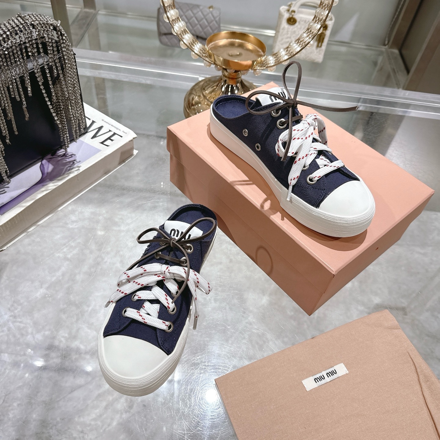 Miu Miu 25SS Retro Casual Slip-On Sneakers - Stylish and Comfortable 7 i1746686469968 9051 0 5