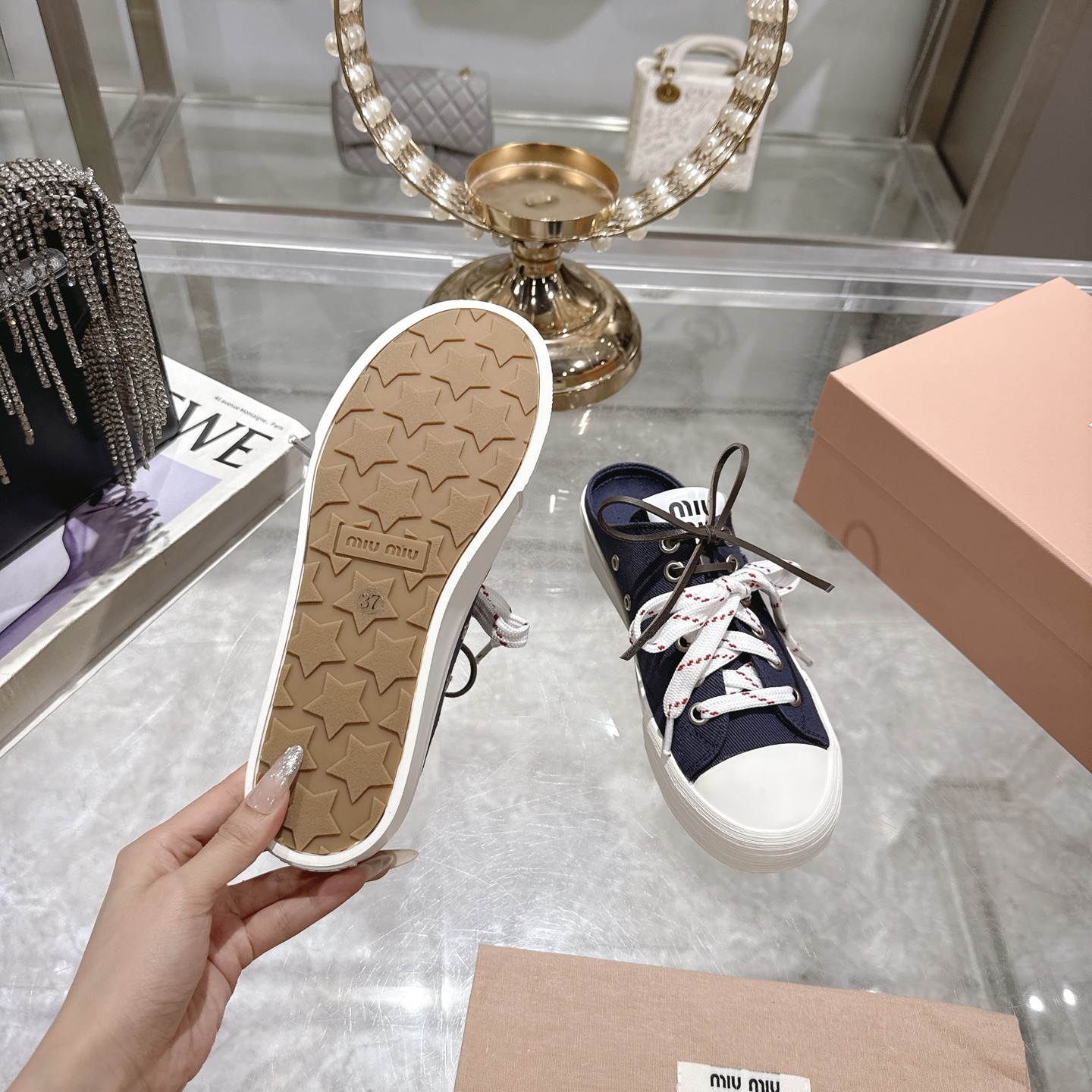Miu Miu 25SS Retro Casual Slip-On Sneakers - Stylish and Comfortable 10 i1746686470170 3710 0 8