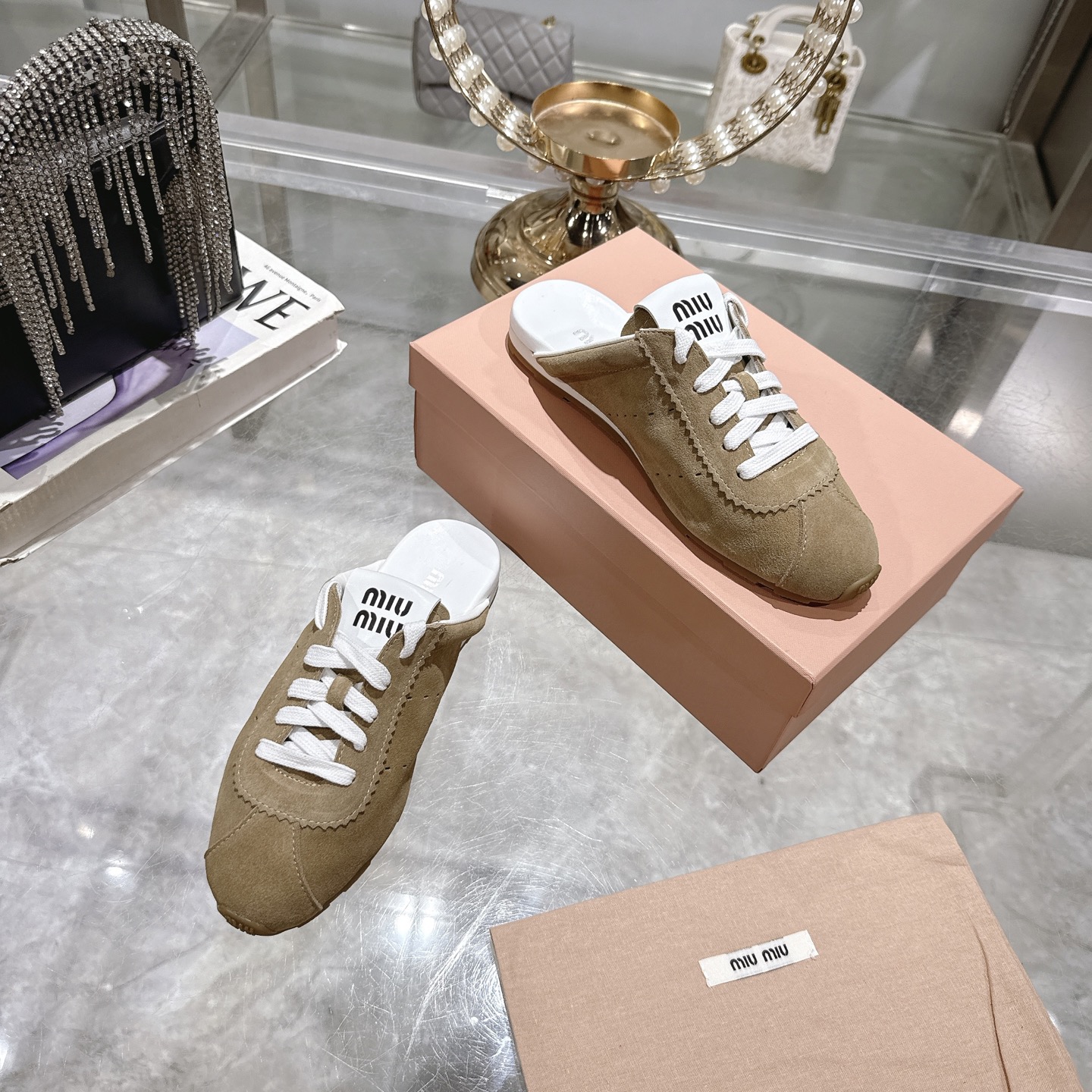 Miu Miu 25SS Leather Mules with Logo - Designer Style & Comfort 7 i1746687735840 3056 0 5