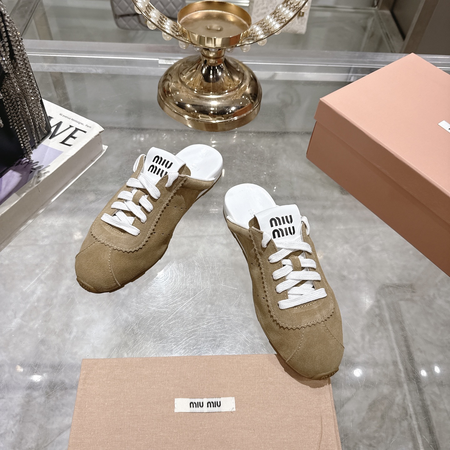 Miu Miu 25SS Leather Mules with Logo - Designer Style & Comfort 4 i1746687736052 1032 0 1