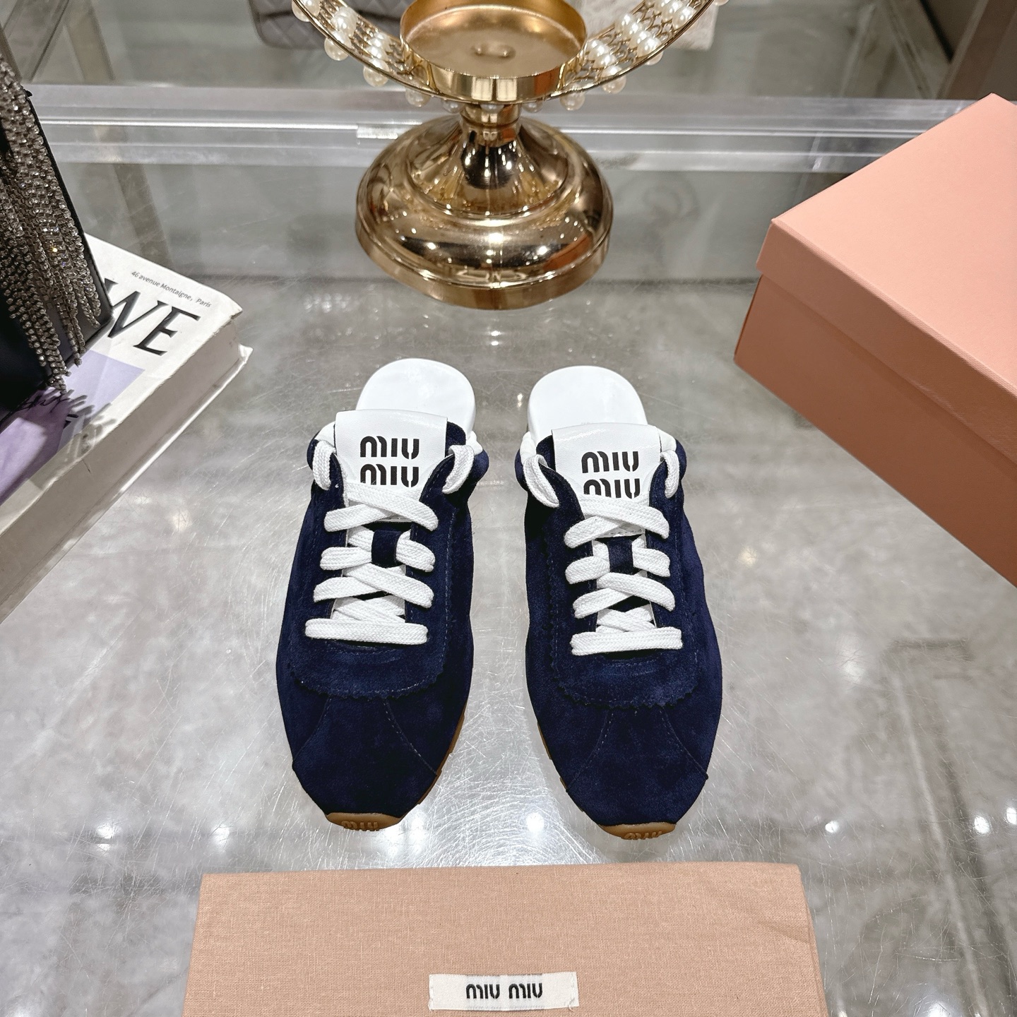 Miu Miu Women's 25ss Spring Leather Sneakers Mules 3 i1746688207171 3508 0 0