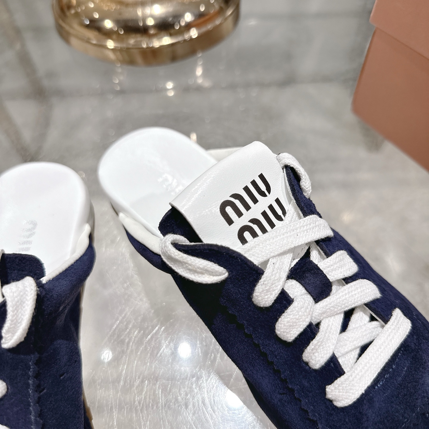 Miu Miu Women's 25ss Spring Leather Sneakers Mules 8 i1746688210075 7620 0 6