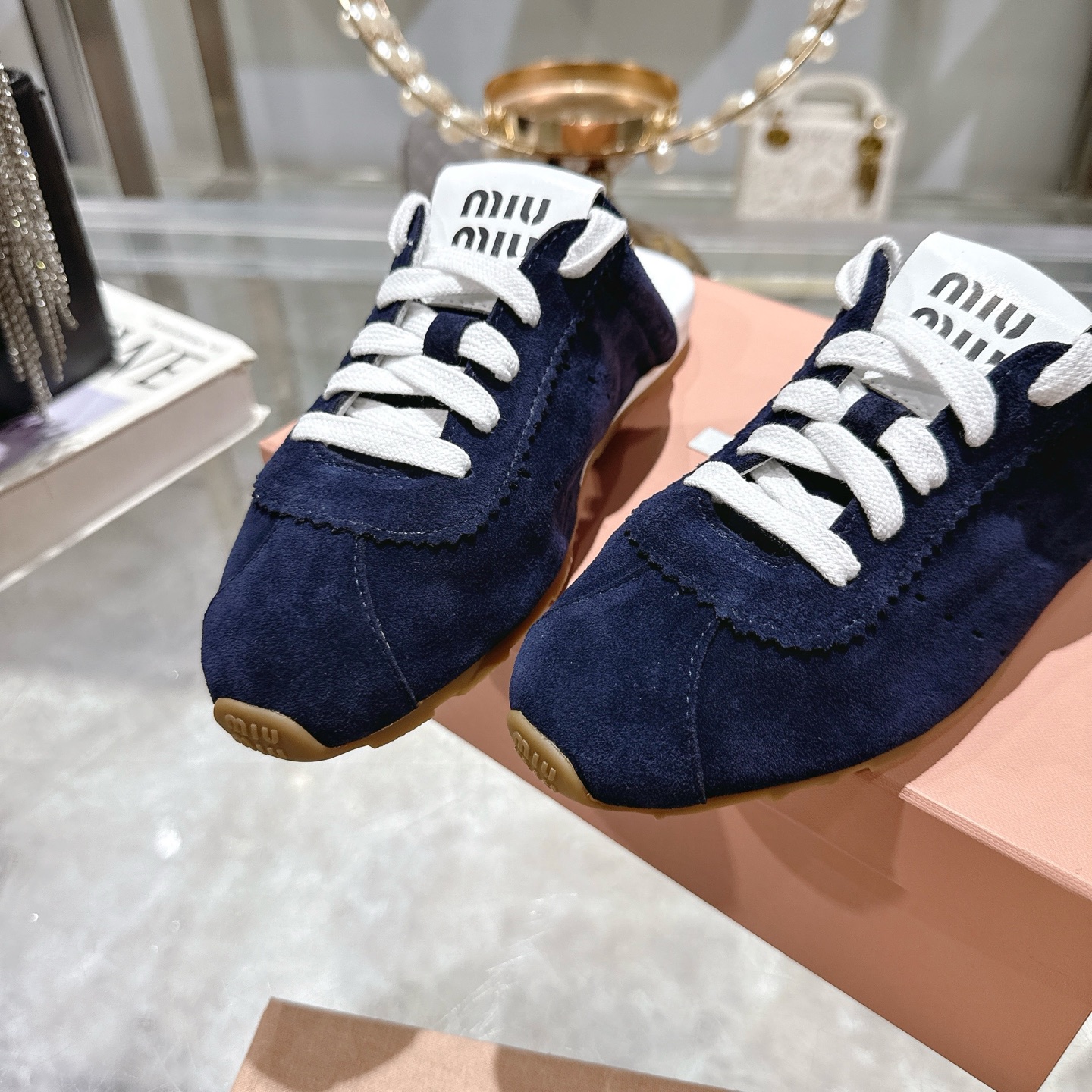 Miu Miu Women's 25ss Spring Leather Sneakers Mules 9 i1746688210818 120 0 7