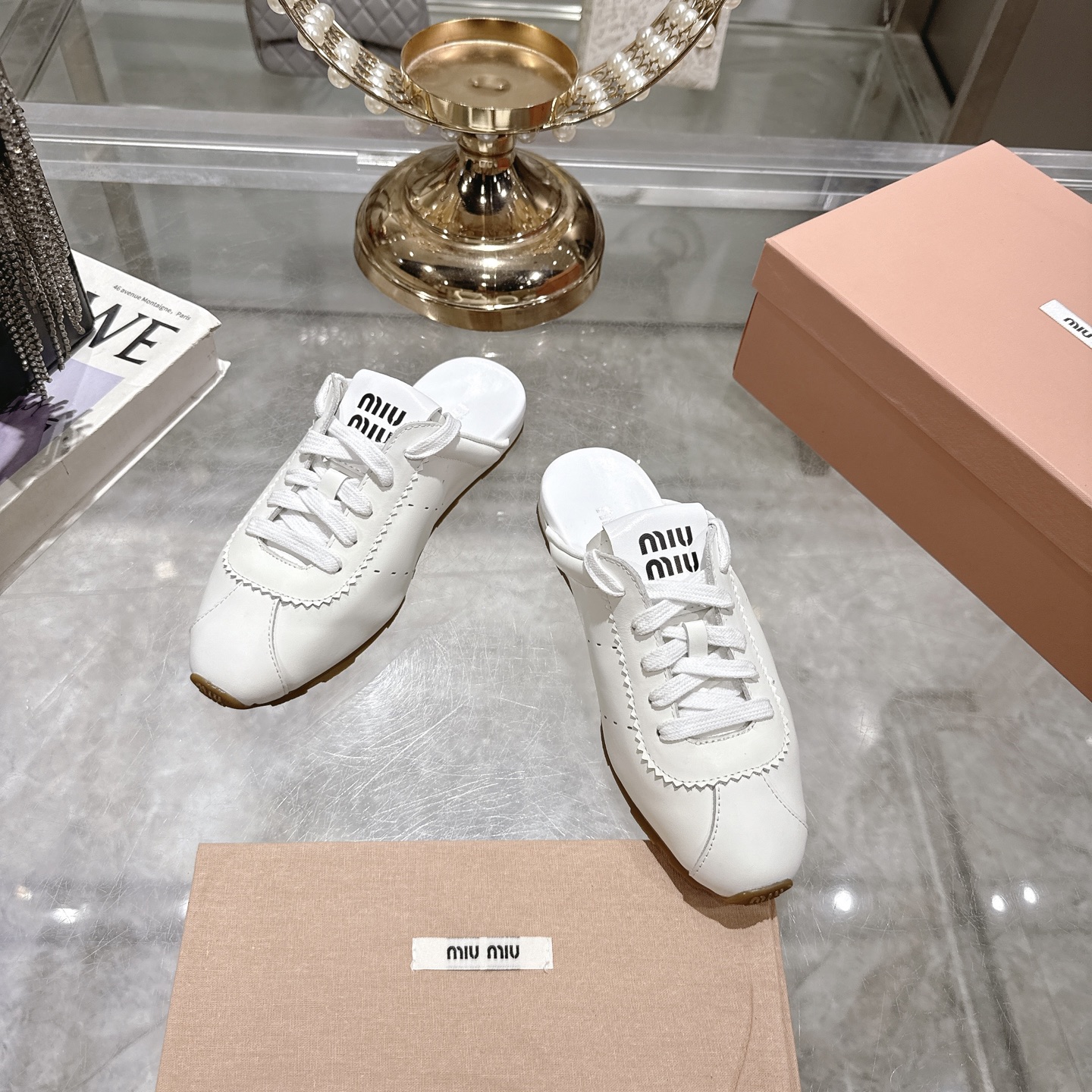Miu Miu Spring Leather Lace-Up Heeled Slippers - Effortless Style 4 i1746688501424 8001 0 1