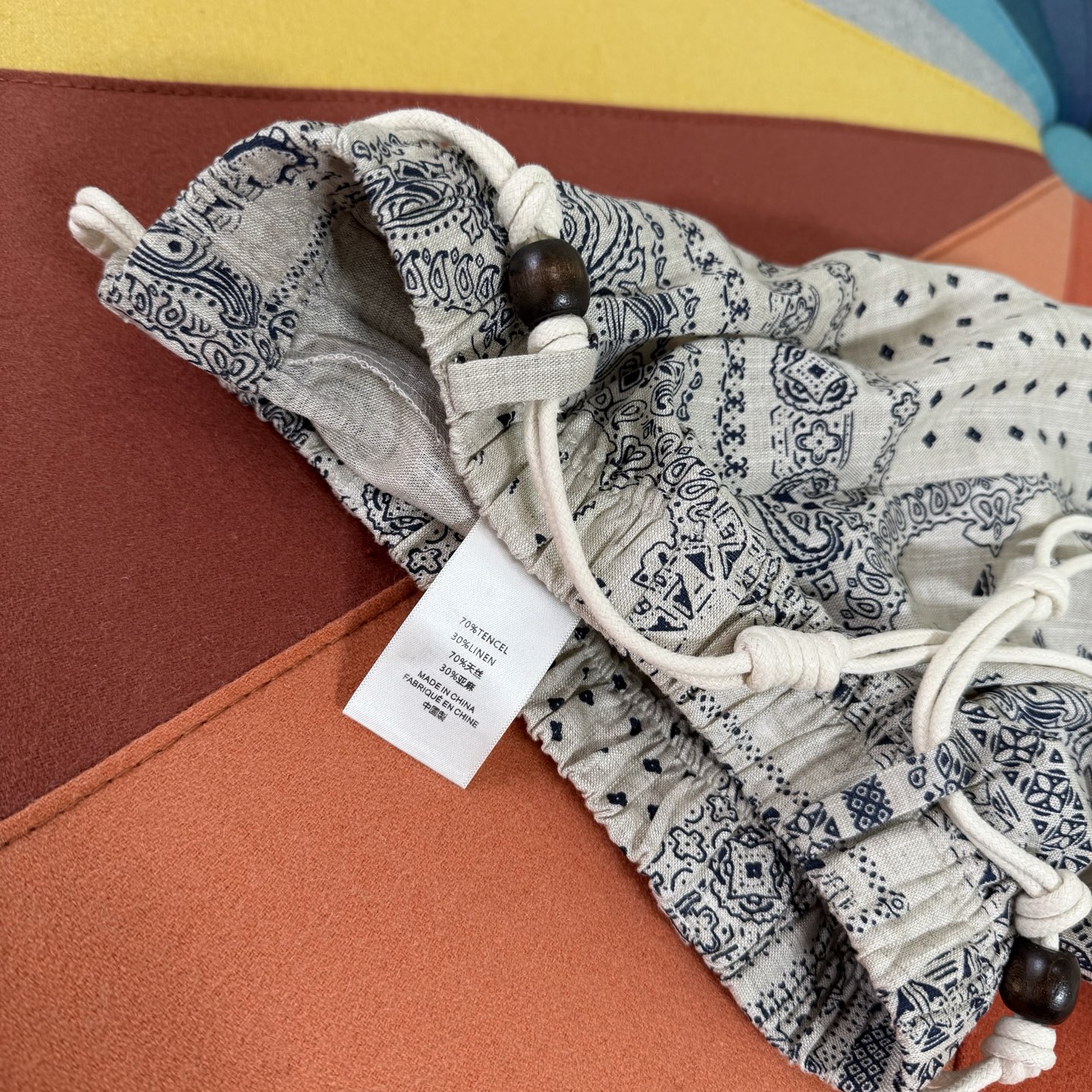 Boho Print Linen Pants with Handmade Braided Belt - Summer Holiday Essential 9 i1745764273753 4195 0 7