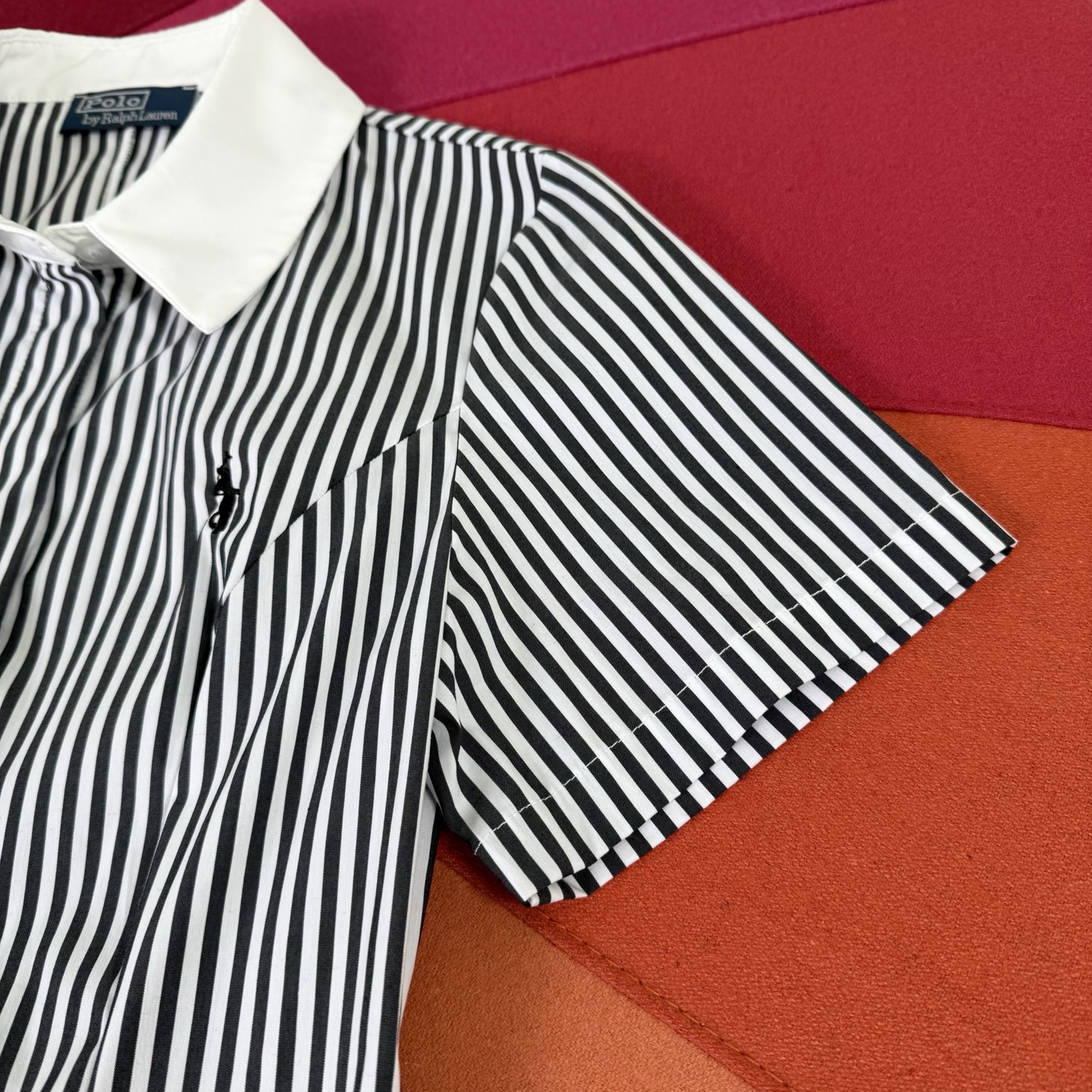 Striped Color Block Mini Dress - Slim Fit, Embroidered, Open Back Design 4 i1748435671358 3735 0 2