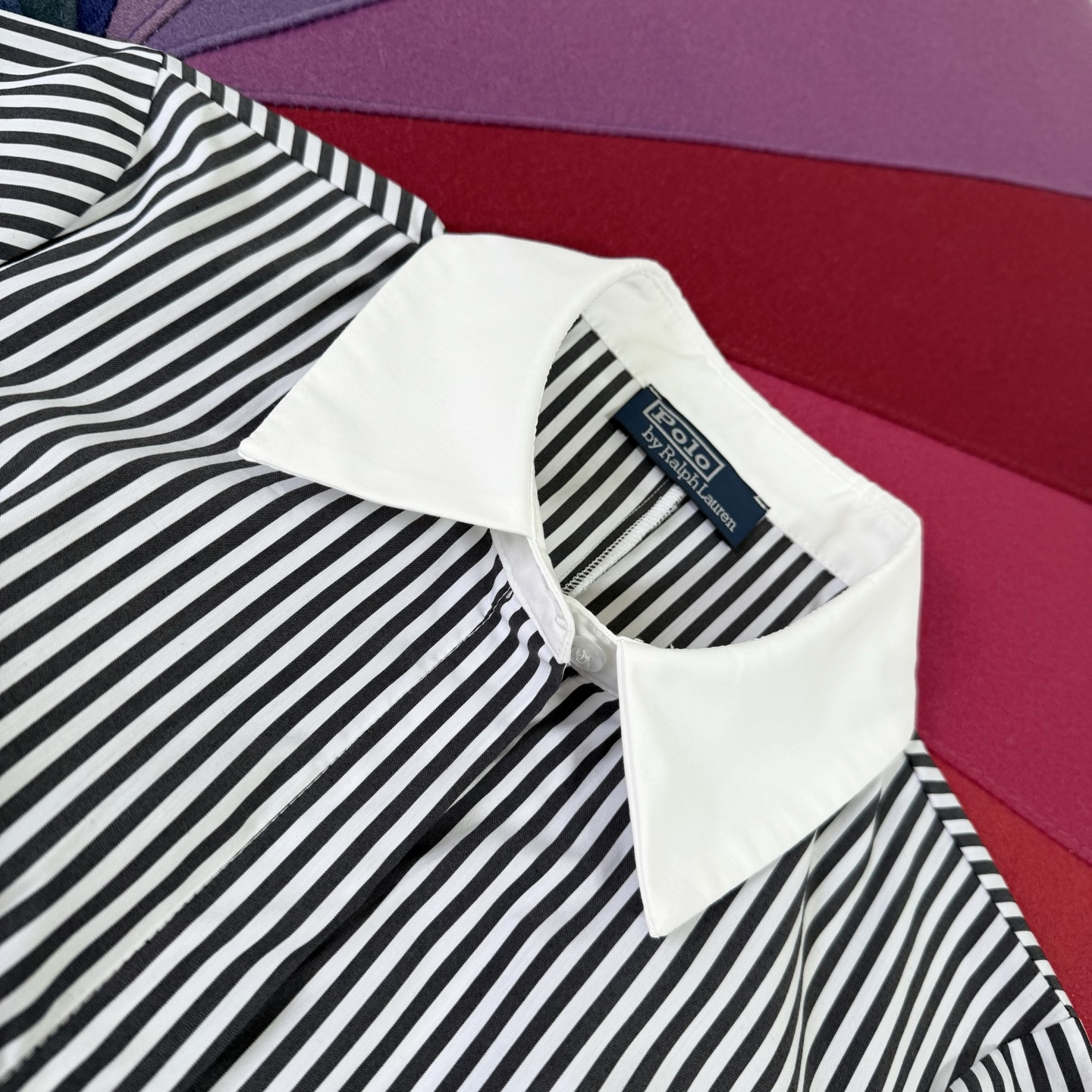 Striped Color Block Mini Dress - Slim Fit, Embroidered, Open Back Design 3 i1748435672878 2545 0 1