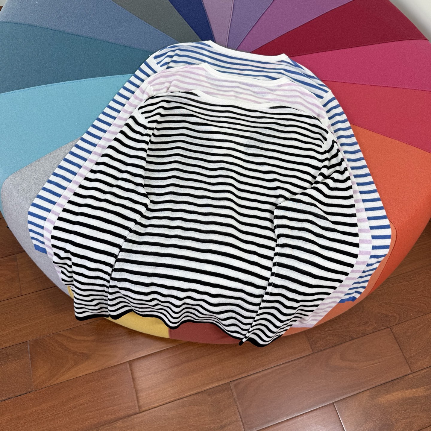 Women's Striped Sun Protection Shirt - Lightweight, Loose Fit with Tie Detail 10 i1752683685806 5676 0 8