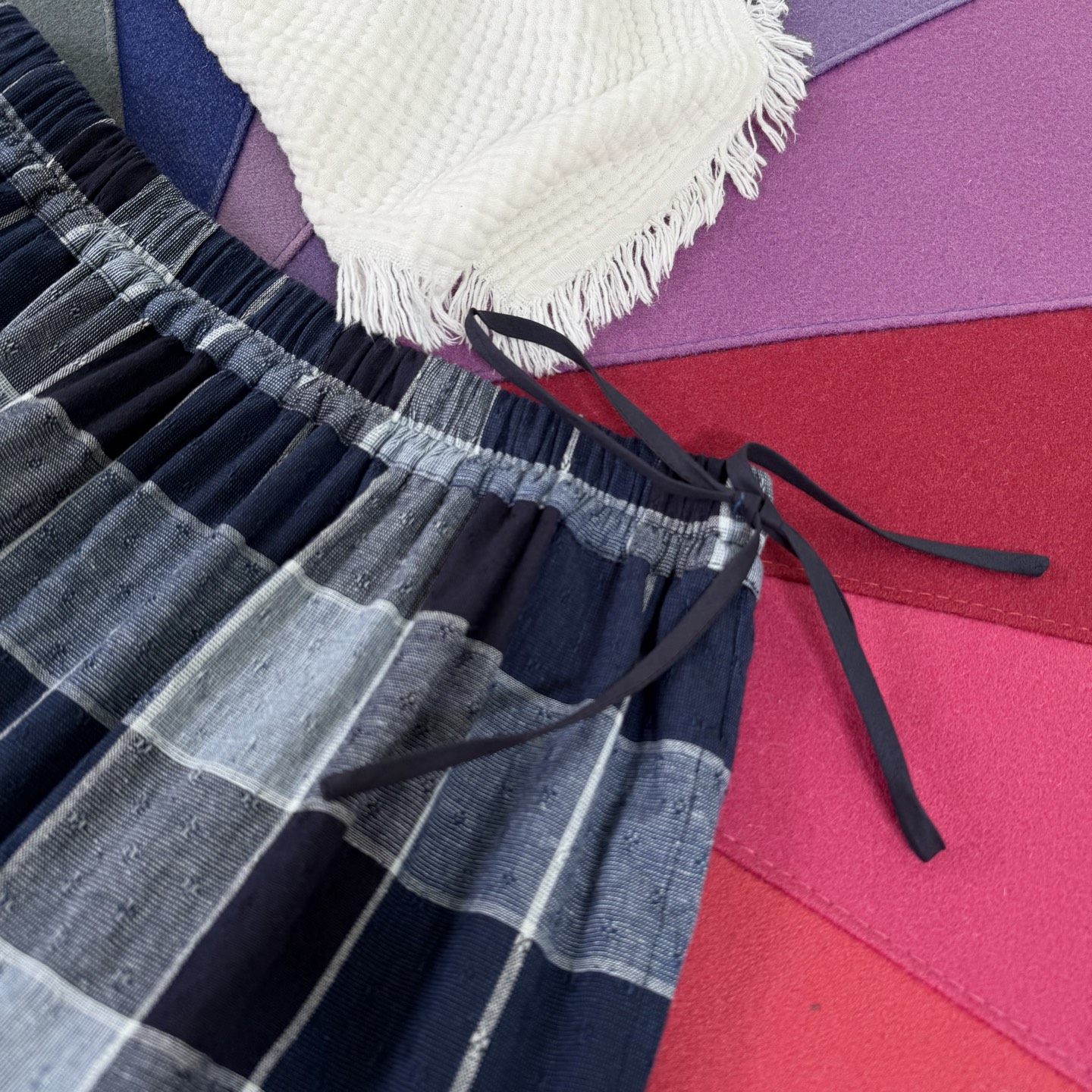 Cotton Blend Midi Skirt with Drawstring Detail - Breathable & Unique Design 3 i1752932385367 1633 0 1
