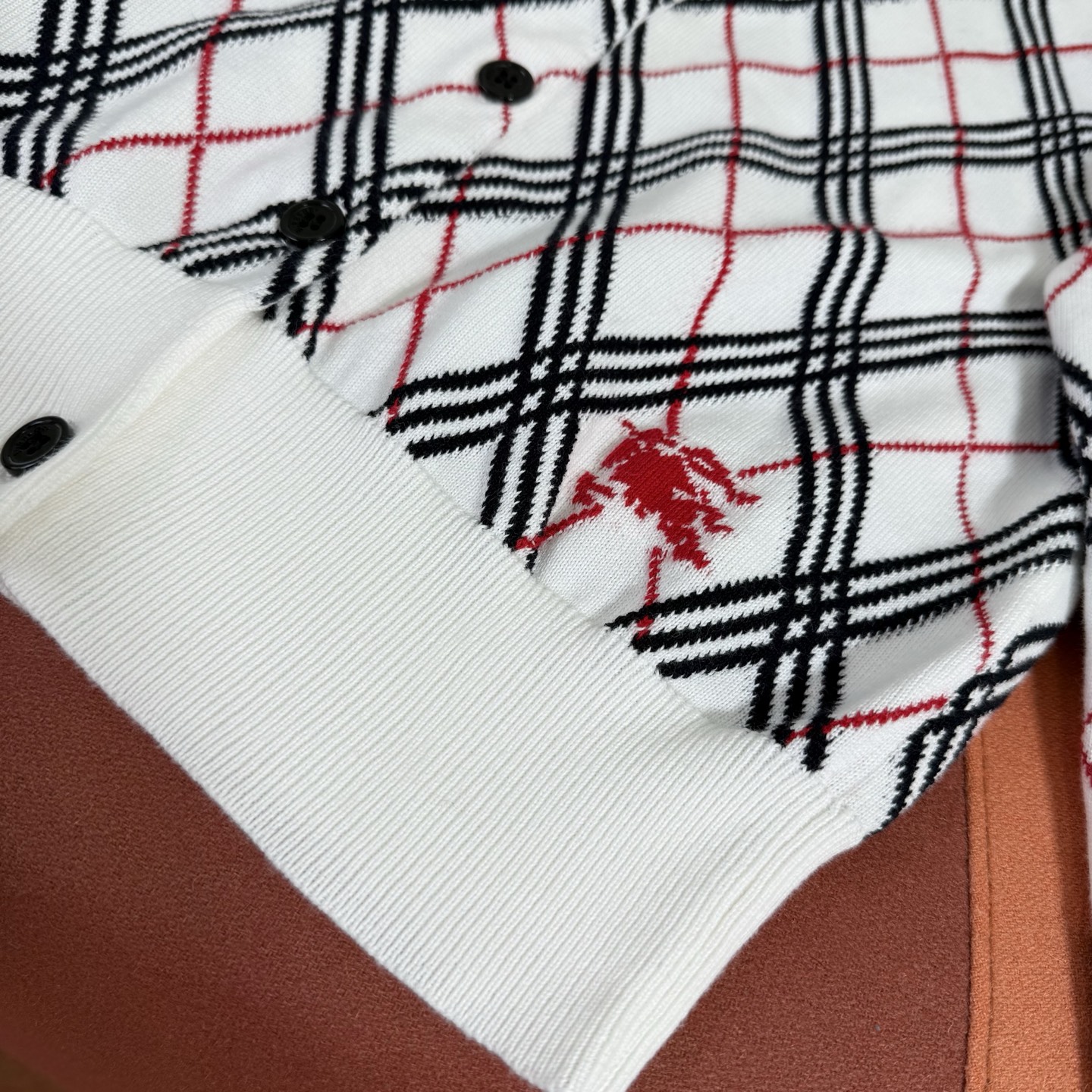 Autumn Knitted Cardigan Sweater for Women, Cropped Fit with Jacquard Plaid Design 7 i1753889675969 218 0 5