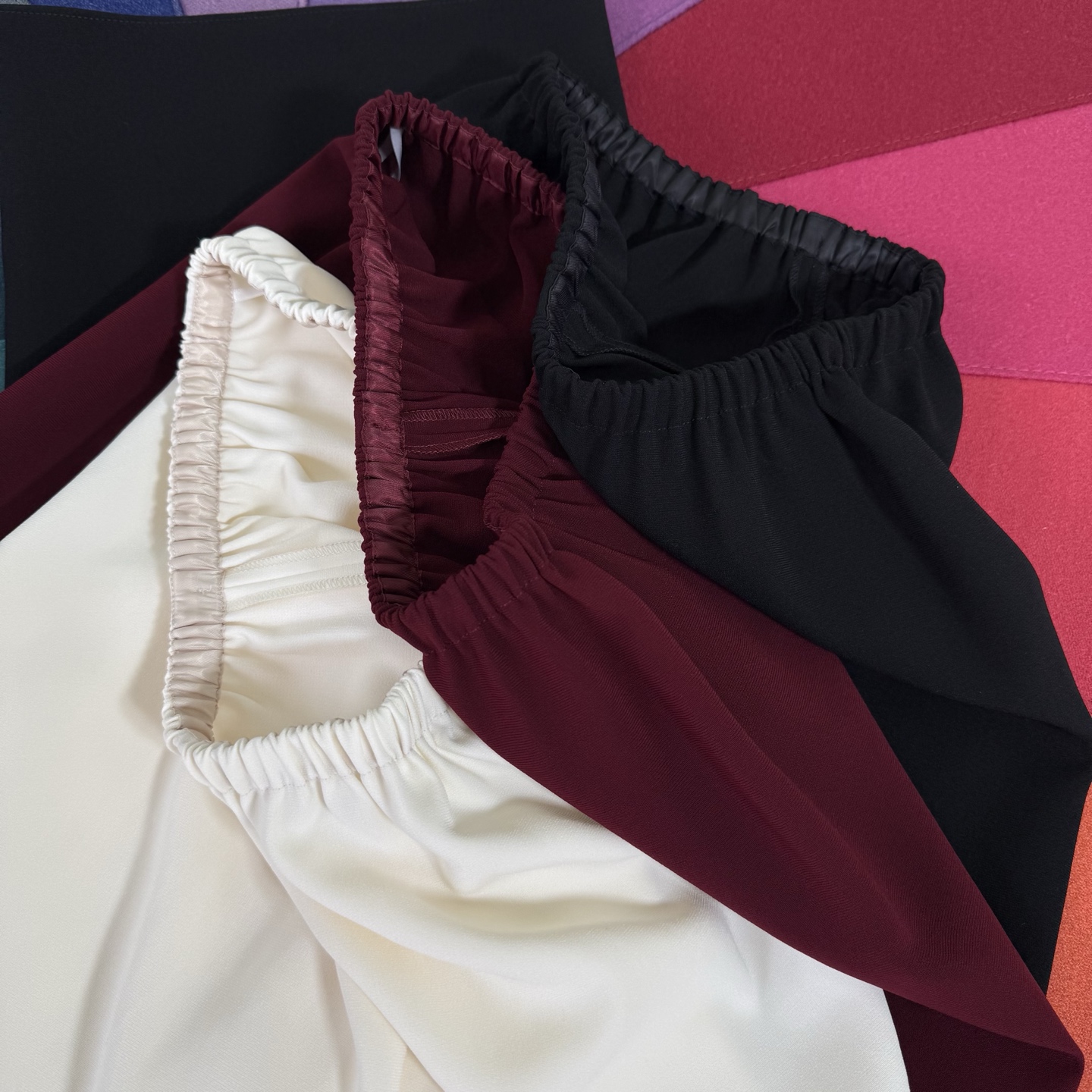 Wide Leg Acetate Pants Women's High Waist Trousers,Available in S,M,L,3 Colors 5 i1754062064801 4151 0 3