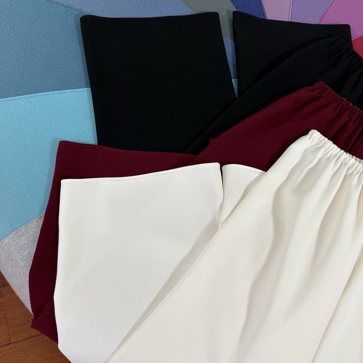 Wide Leg Acetate Pants Women's High Waist Trousers,Available in S,M,L,3 Colors 4 i1754062068138 5842 0 2