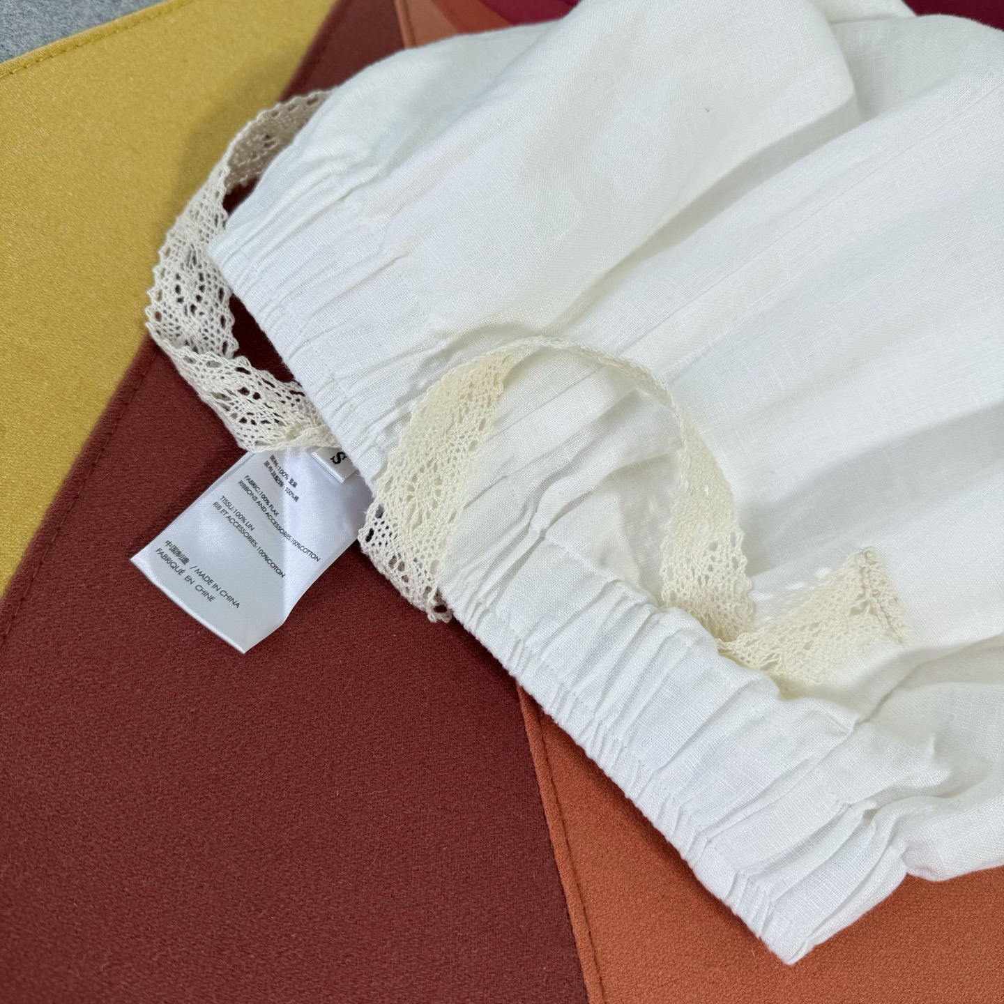 Embroidered Linen Cropped Pants - Elastic Waist, Slim Fit, Three Colors 9 i1754824699425 7677 0 7