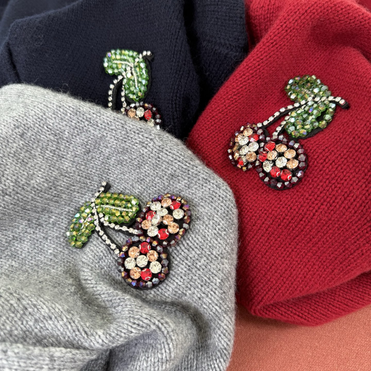 Cherry Embellished Wool Cardigan: Soft, Comfortable & Stylish Knitwear 6 i1759072744045 1225 0 4