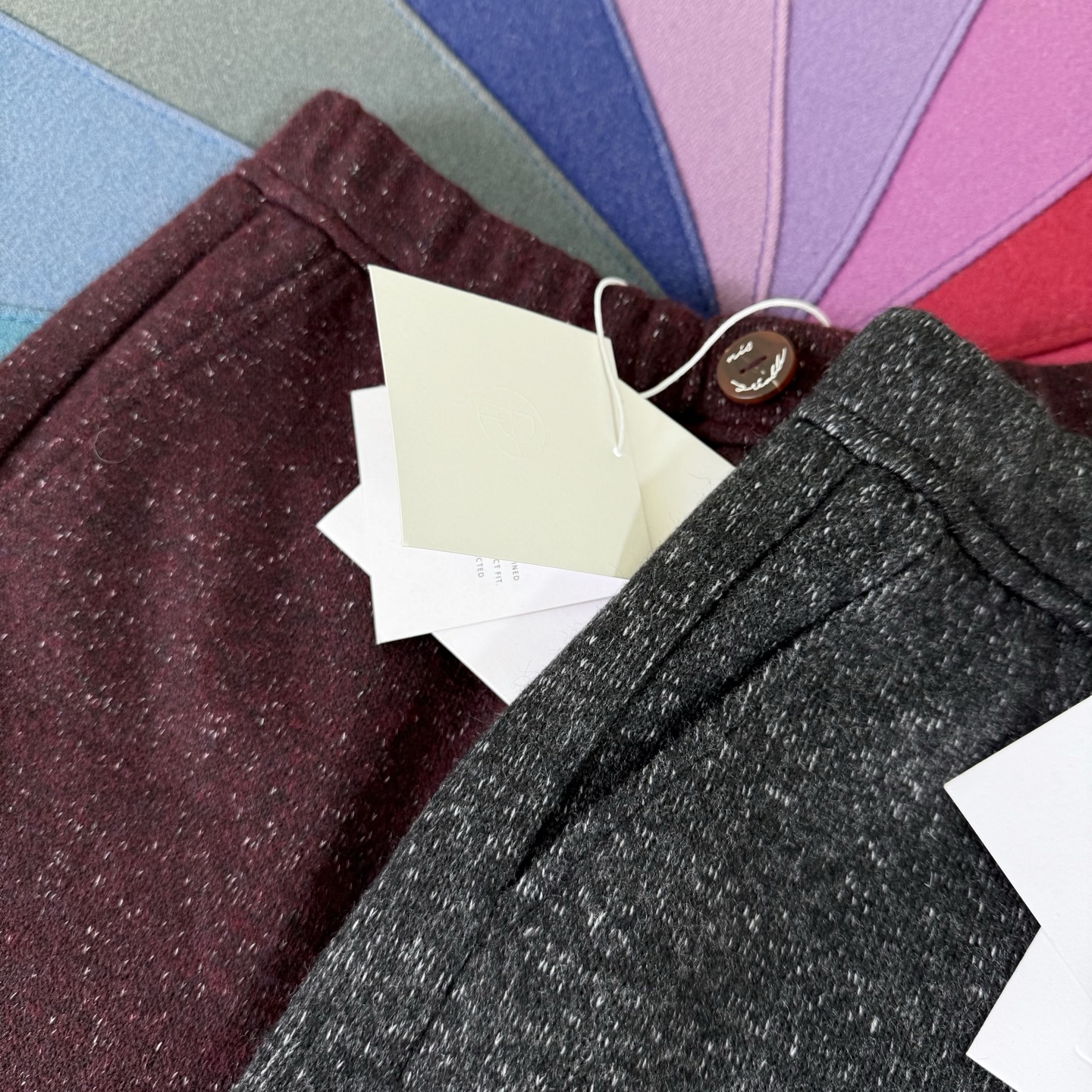 Wool-Blend Straight-Leg Trousers with Button Accents - Comfortable & Stylish 3 i1759568305652 1324 0 1
