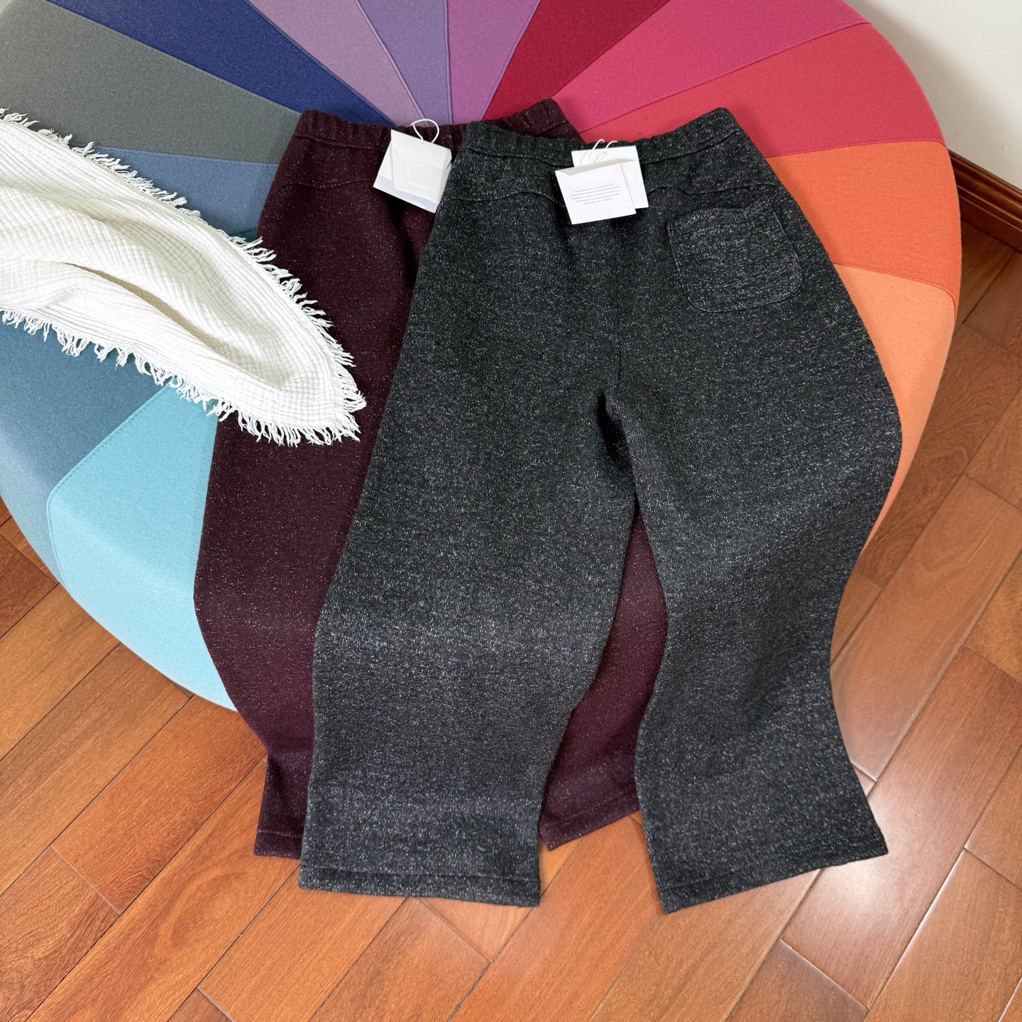 Wool-Blend Straight-Leg Trousers with Button Accents - Comfortable & Stylish 10 i1759568307413 1831 0 8