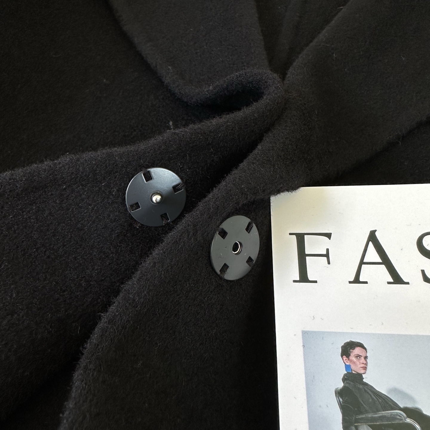 Wool Blend Double-Faced Coat with Geometric Accents and Metal Snap Closure 7 i1759915447414 2616 0 5