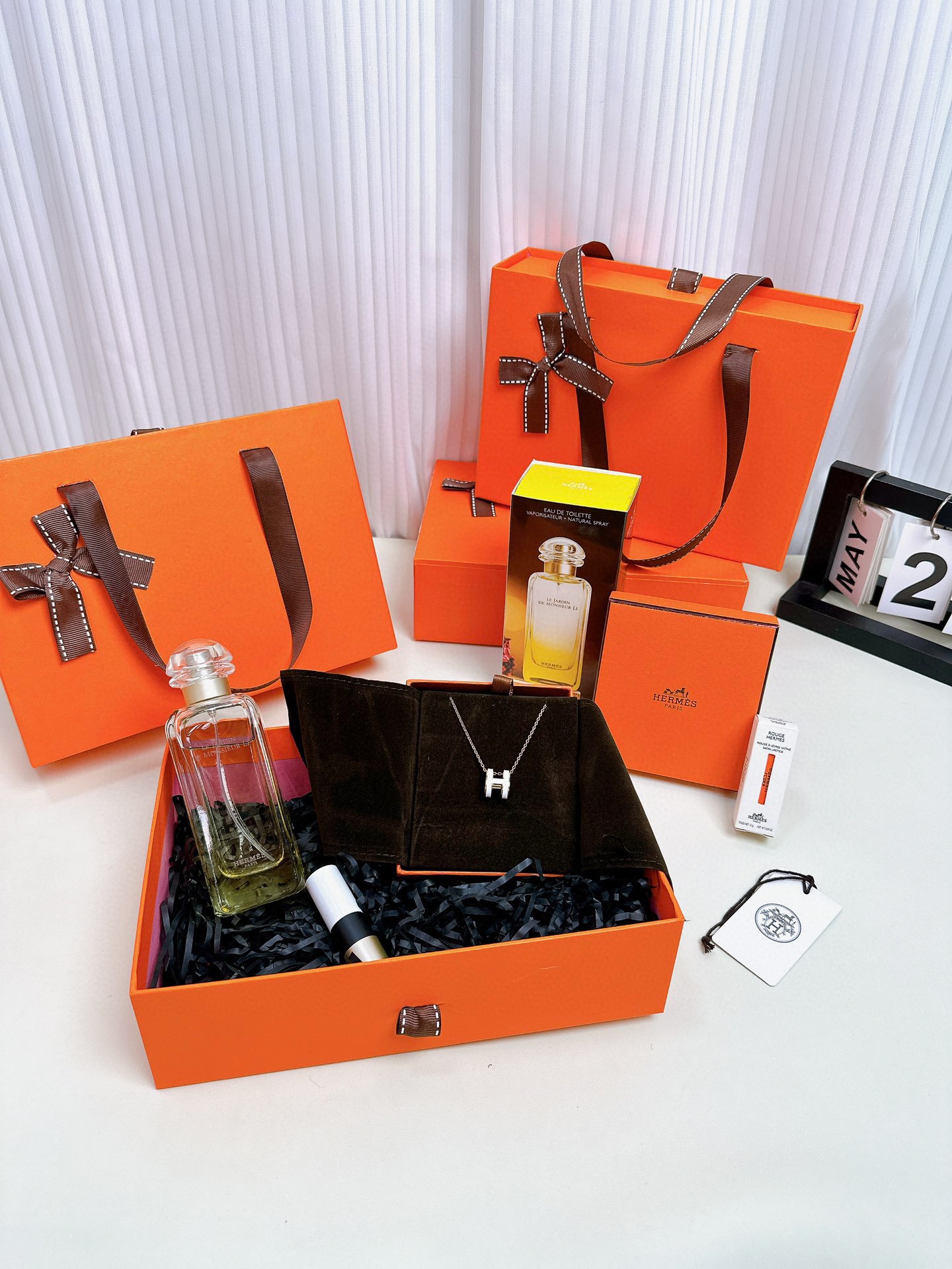 爱马仕 Hermès 传世高定珠宝耳环项链戒指首饰 #520C8F61 4