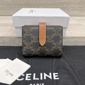 Top Fake Designer Celine Wallet Printing Sheepskin