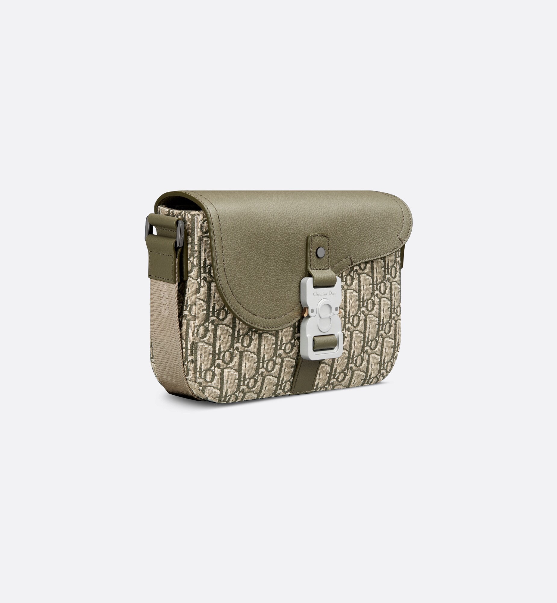 Dior Gallop Messenger Bag Green Oblique Jacquard Canvas, Adjustable Strap 4 i1714047858 971 4