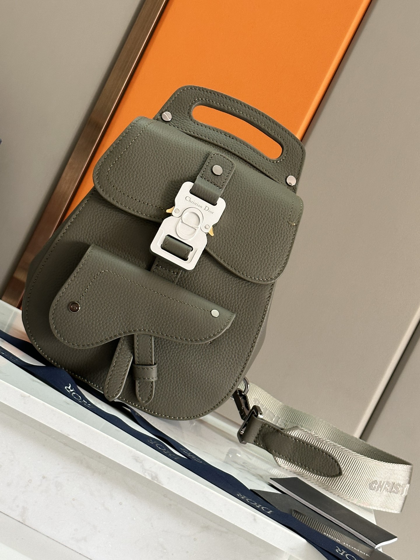 Dior Oblique Green Mini Saddle Bag, Iconic Design with Modern Details 2 i1714921817 7584 6