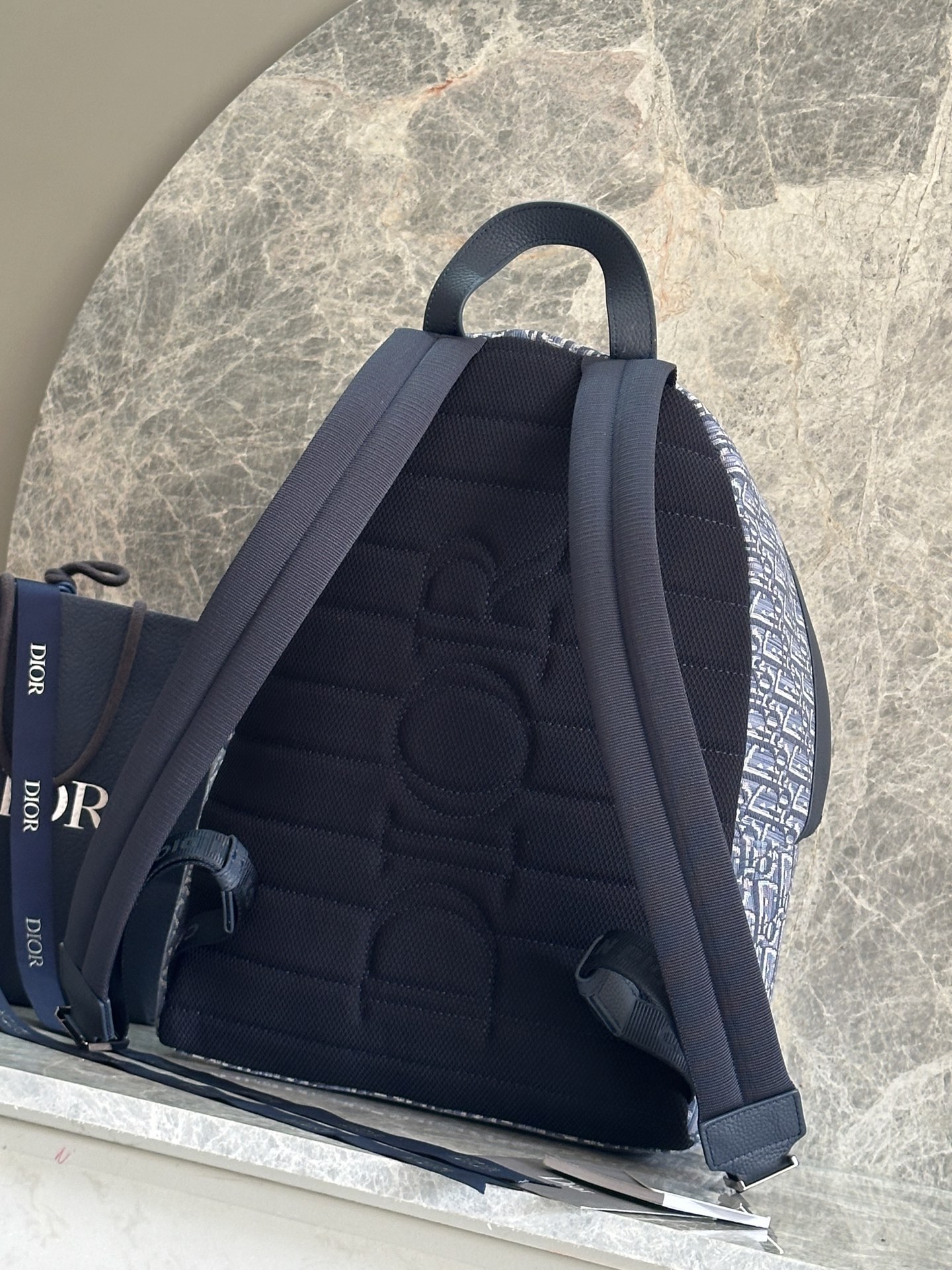 Dior Rider Backpack Blue Oblique Canvas, Everyday Rucksack, 29.5 x 42.5 x 15 cm 4 i1759039193870 6806 0 2