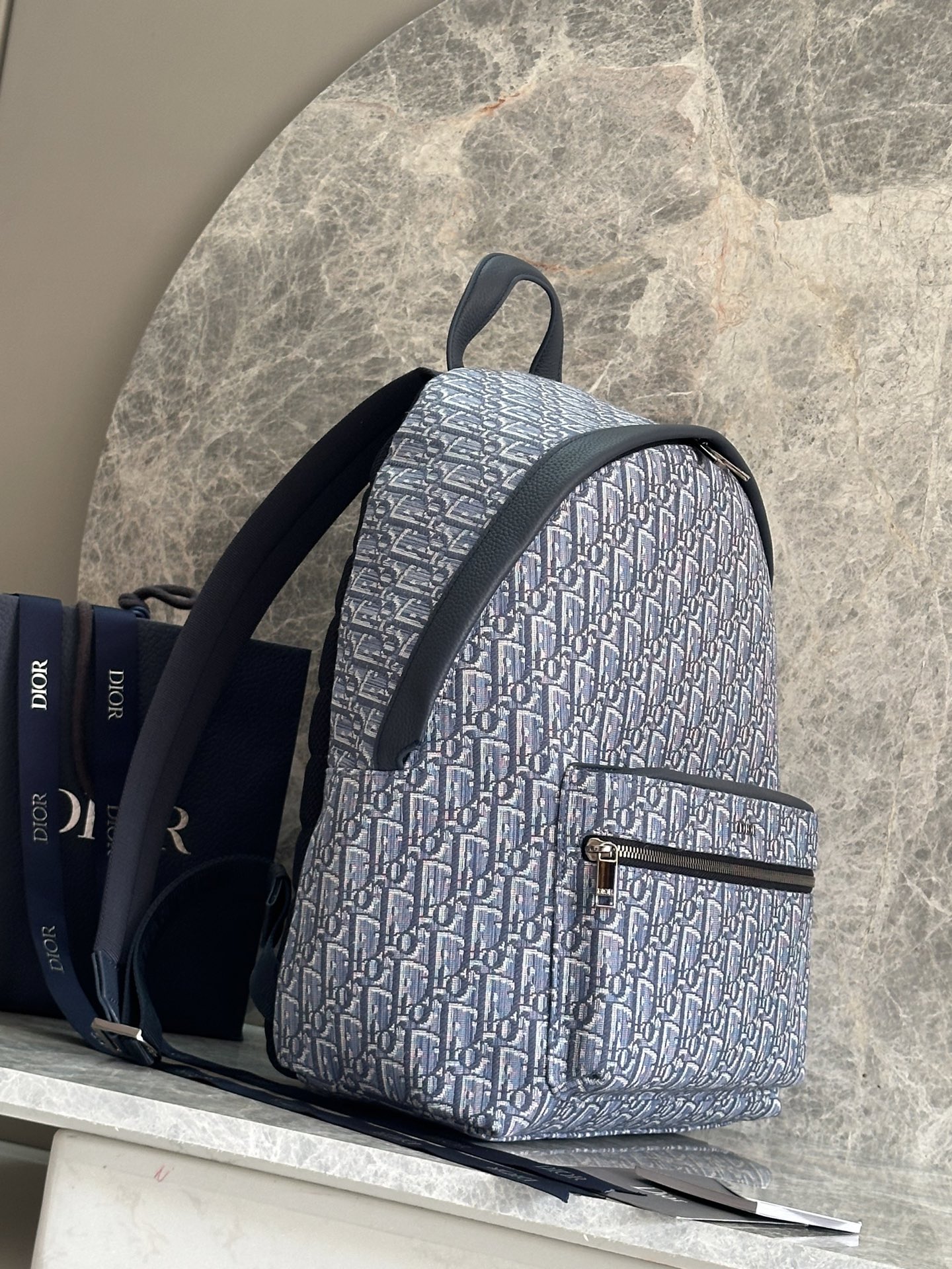 Dior Rider Backpack Blue Oblique Canvas, Everyday Rucksack, 29.5 x 42.5 x 15 cm 3 i1759039193955 5656 0 1
