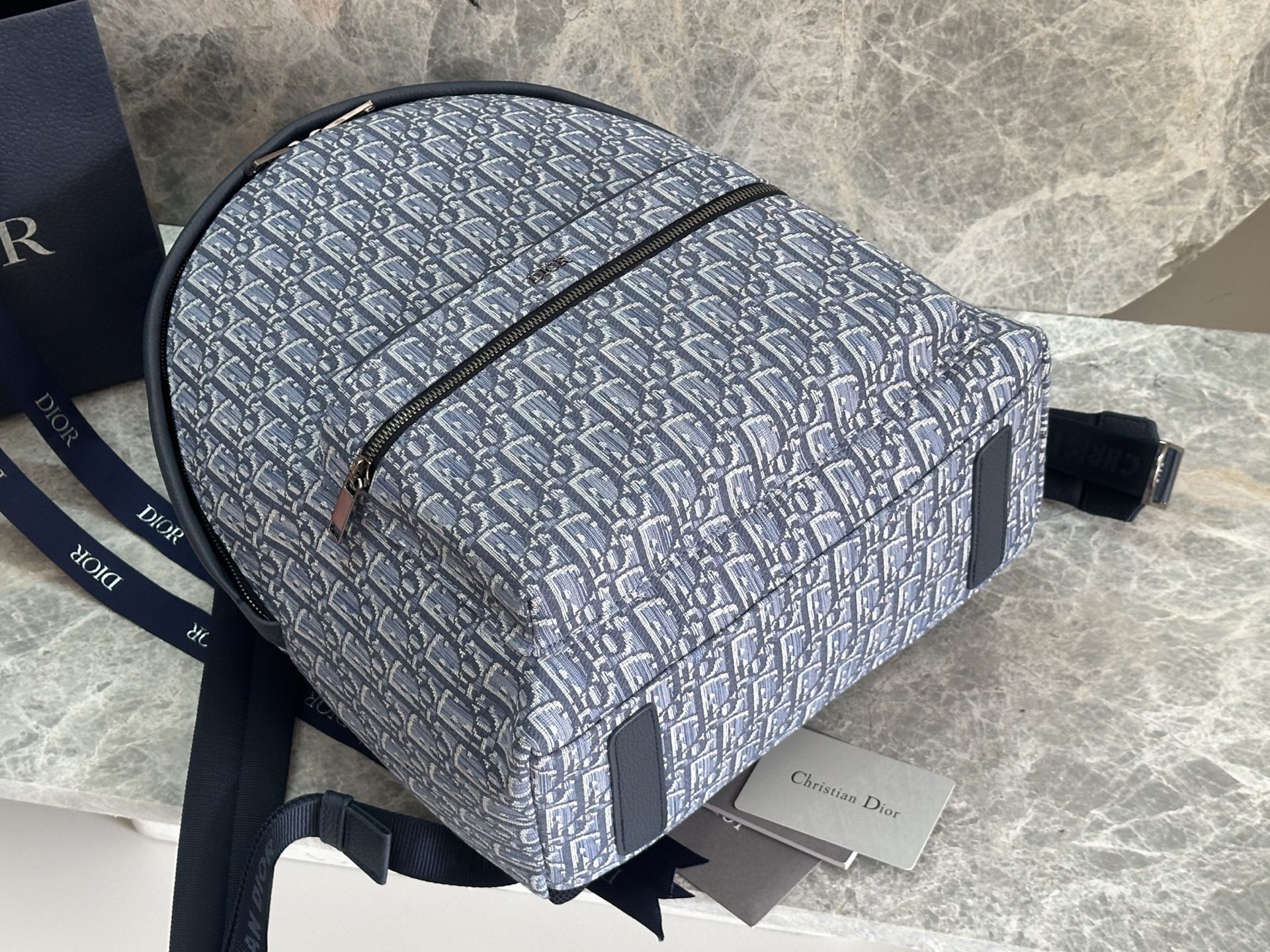 Dior Rider Backpack Blue Oblique Canvas, Everyday Rucksack, 29.5 x 42.5 x 15 cm 5 i1759039195351 6659 0 3
