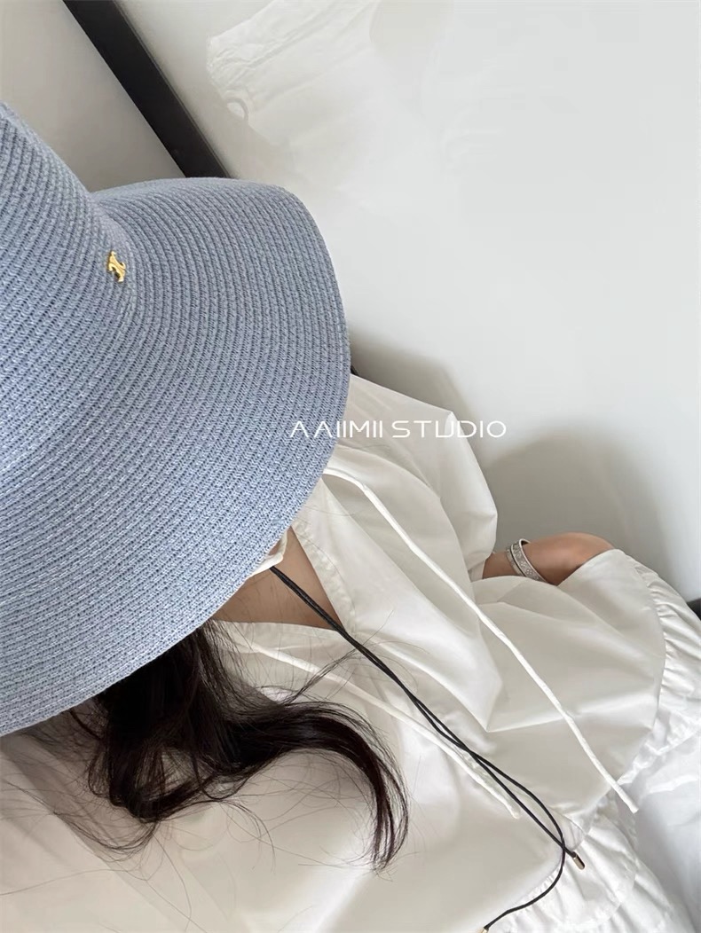 Chanel Chanel香奈儿超细进口纸草大帽檐草盆帽