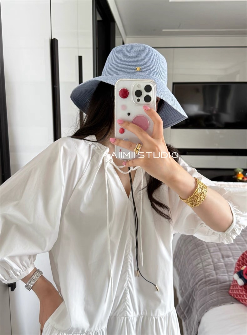 Chanel Chanel香奈儿超细进口纸草大帽檐草盆帽