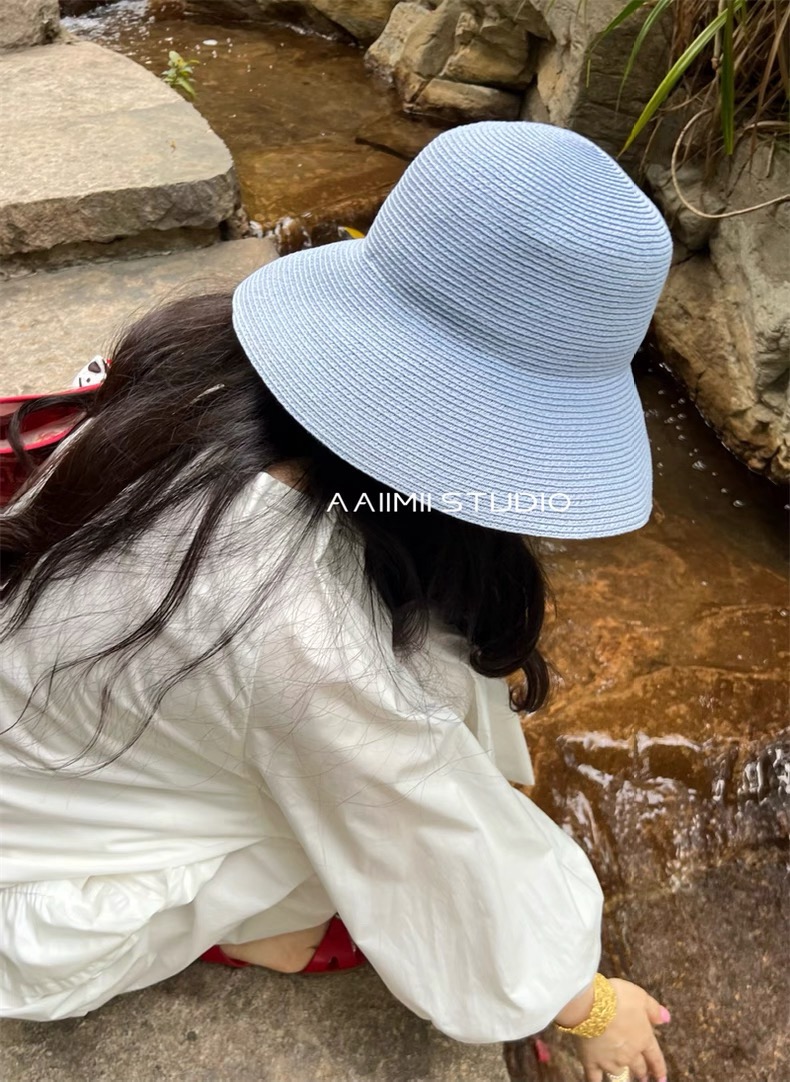 Chanel Chanel香奈儿超细进口纸草大帽檐草盆帽