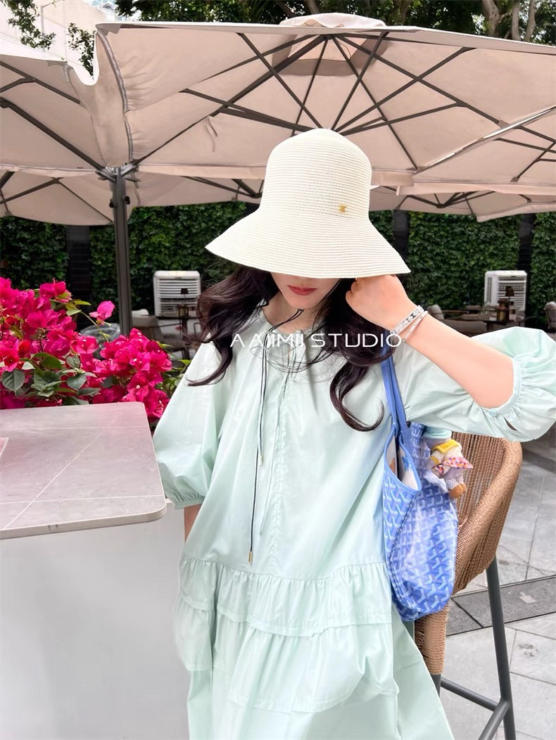 Chanel Chanel香奈儿超细进口纸草大帽檐草盆帽