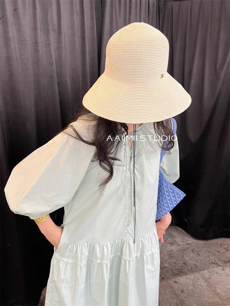 Chanel Chanel香奈儿超细进口纸草大帽檐草盆帽
