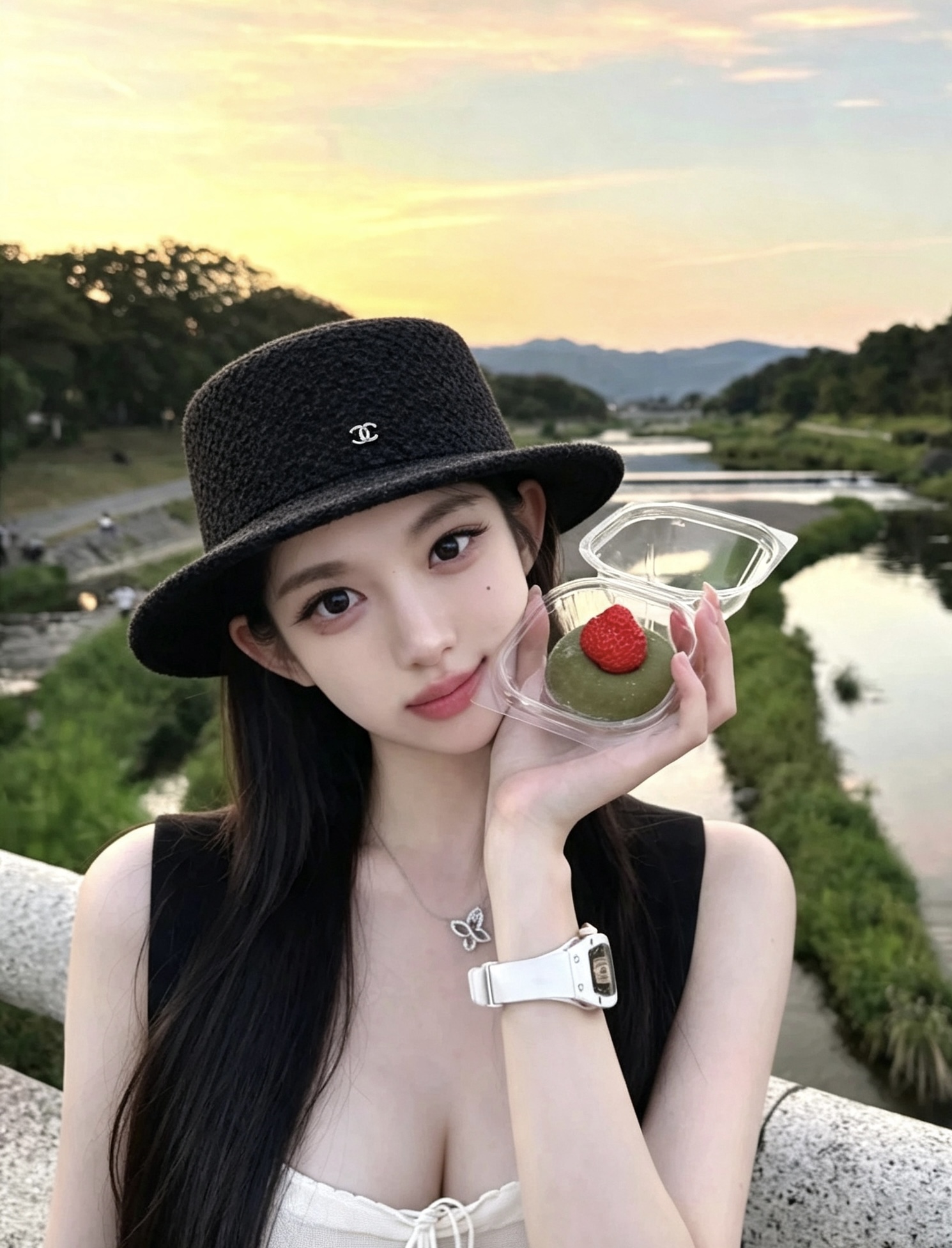 小香秋冬爆款出货啦 🔗法式复古平顶帽 📸名媛范百搭拍照出片 📦白色 黑色 