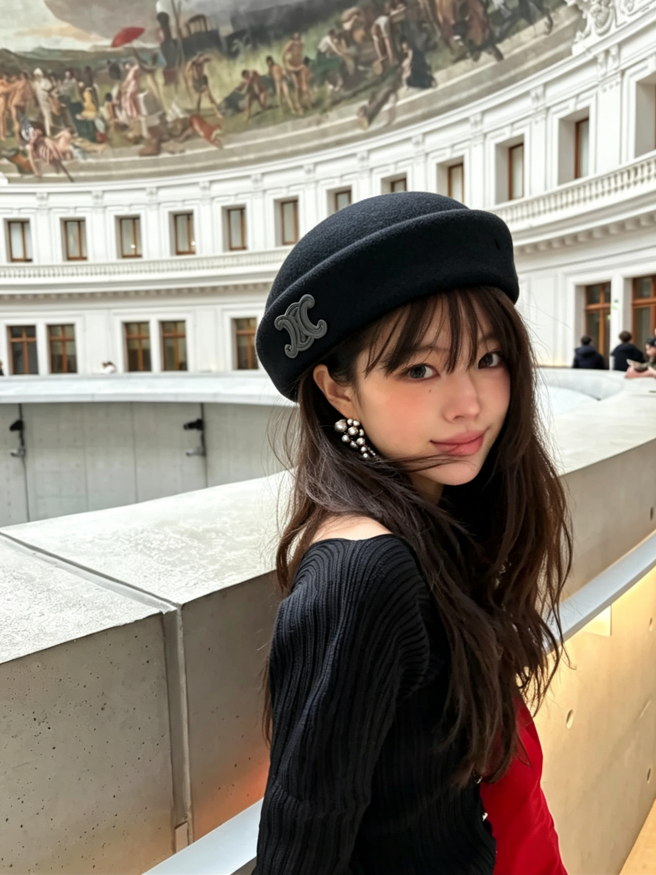 🆕26秋冬新款ꫛꫀꪝ ❥—— ▪️凯旋门贝雷帽 🦙进口澳洲羊毛，版型圆润不压头 ✨皮表logo复古又高级 简约利落 📷 
