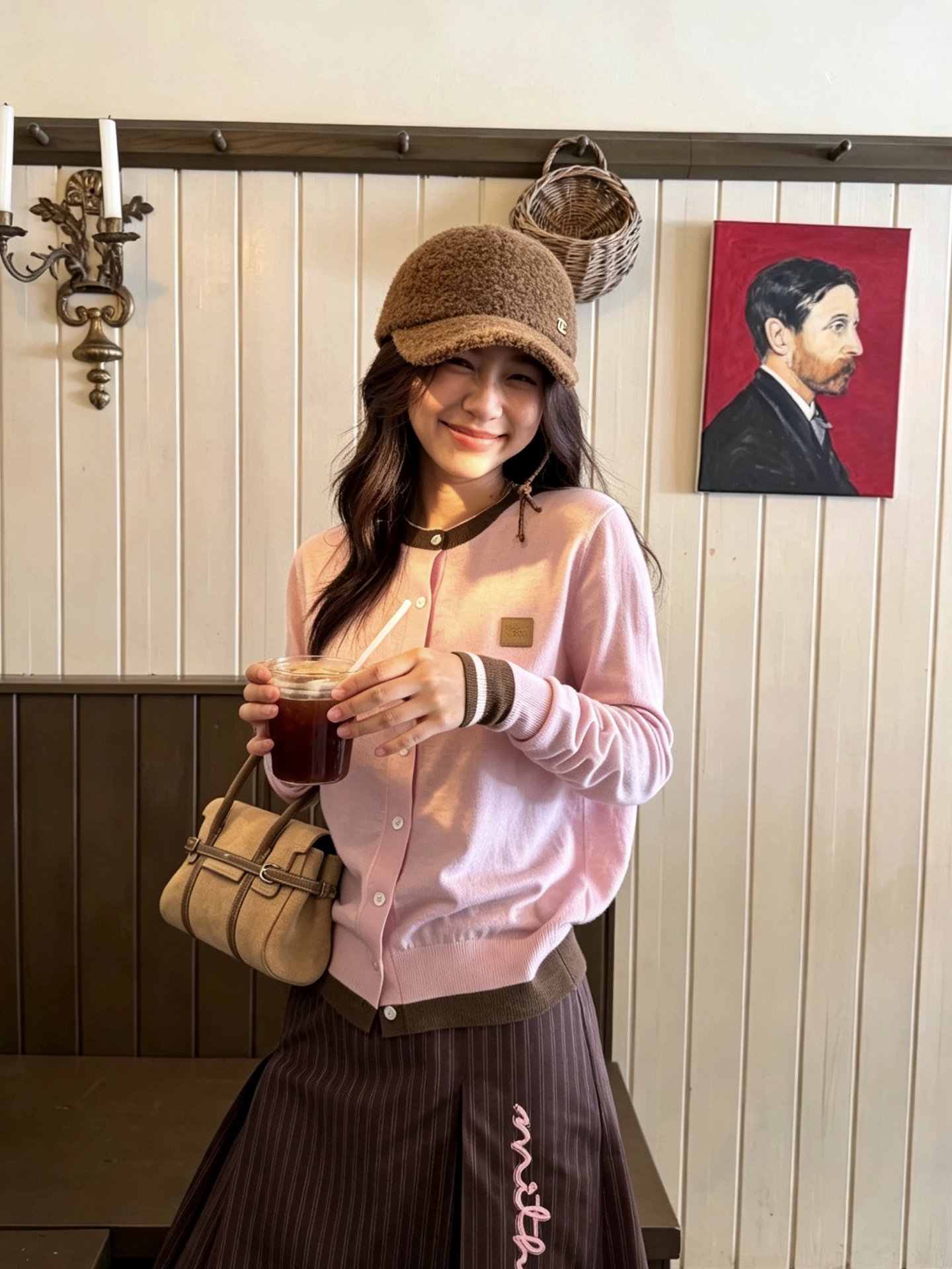 🆕26秋冬新款ꫛꫀꪝ ❥—— ▪️ 谁懂啊！秋冬刚需毛绒帽来咯 ☁️软糯圈圈毛面料上手巨有质感 📷自带小系带设计，可调节