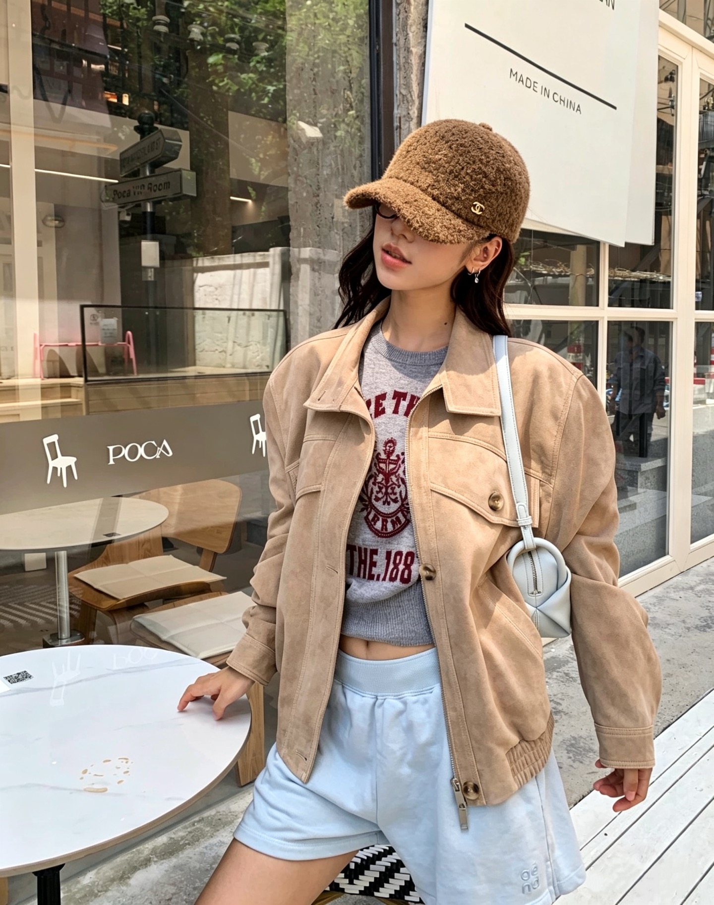 🆕26秋冬新款ꫛꫀꪝ ❥—— ▪️ 谁懂啊！秋冬刚需毛绒帽来咯 ☁️软糯圈圈毛面料上手巨有质感 📷自带小系带设计，可调节