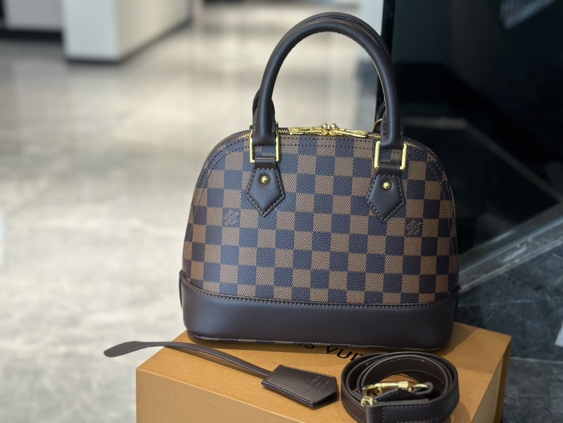 Replica Louis Vuitton LV Alma BB Bags Handbags Gold Cowhide