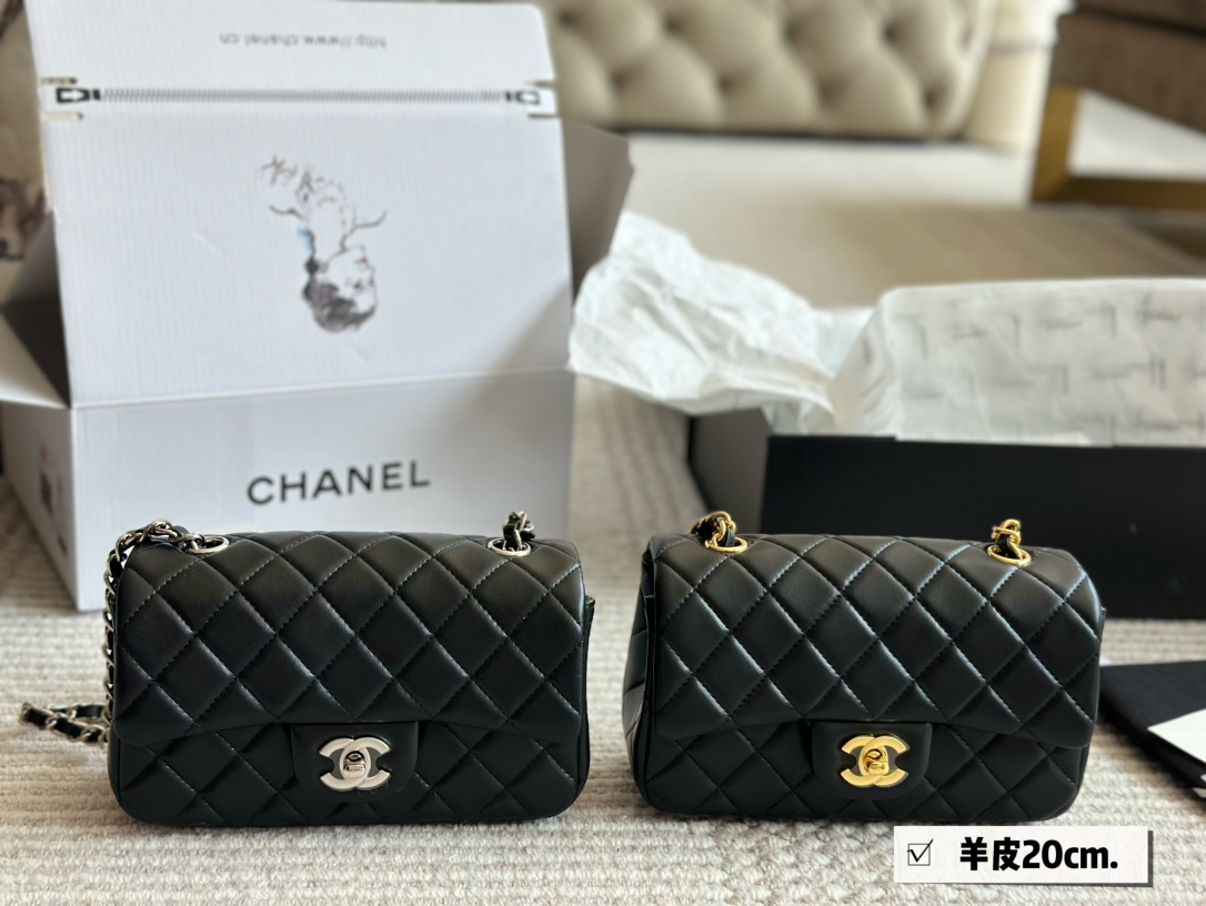 Chanel Classic Flap Bag Sacs À Bandoulière & À Épaule Série d’été La chaîne