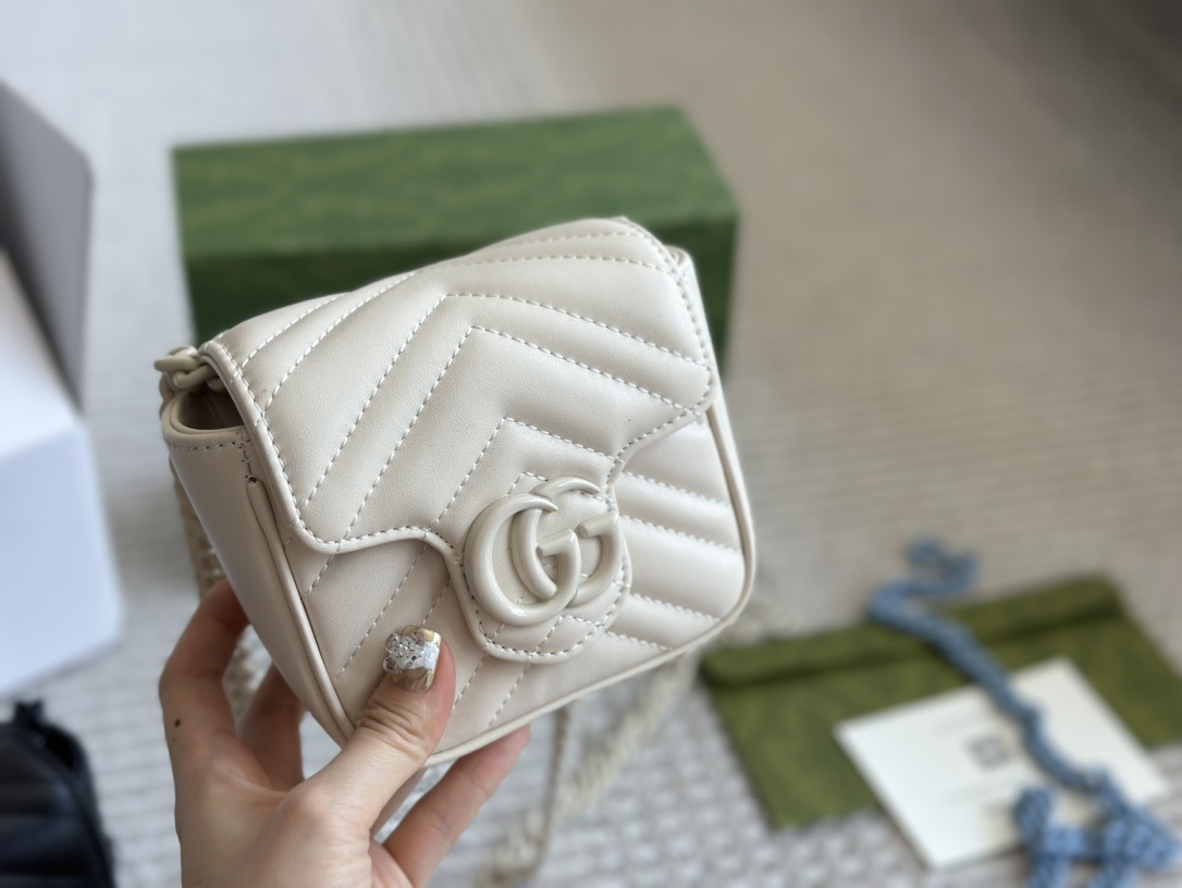Hohe Qualität verkaufen
 Gucci Marmont Taschen „Gürteltaschen  & Bauchtaschen“ Handtaschen Replik -Designer
 Schwarz Blau Rosa Weiß Ketten
