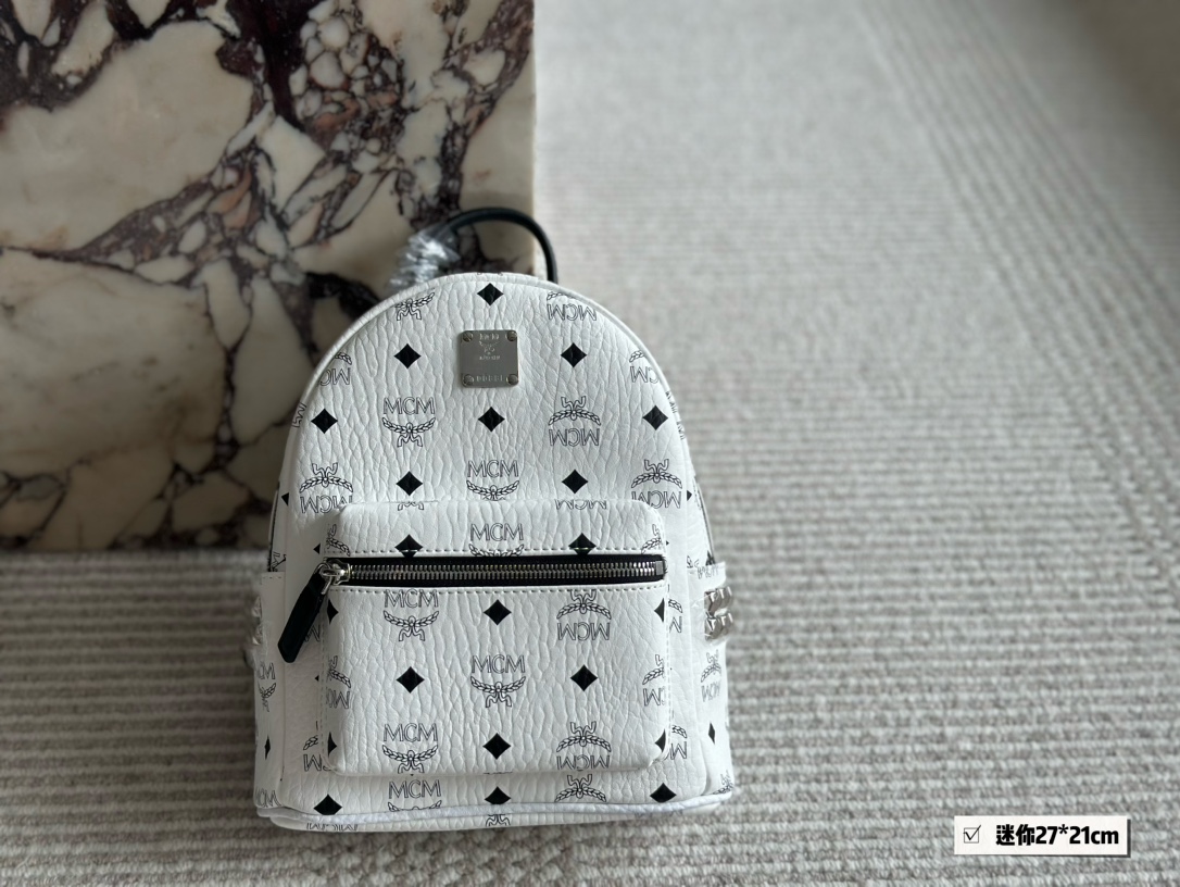 MCM Taschen Rucksack Alle Stahl Mini