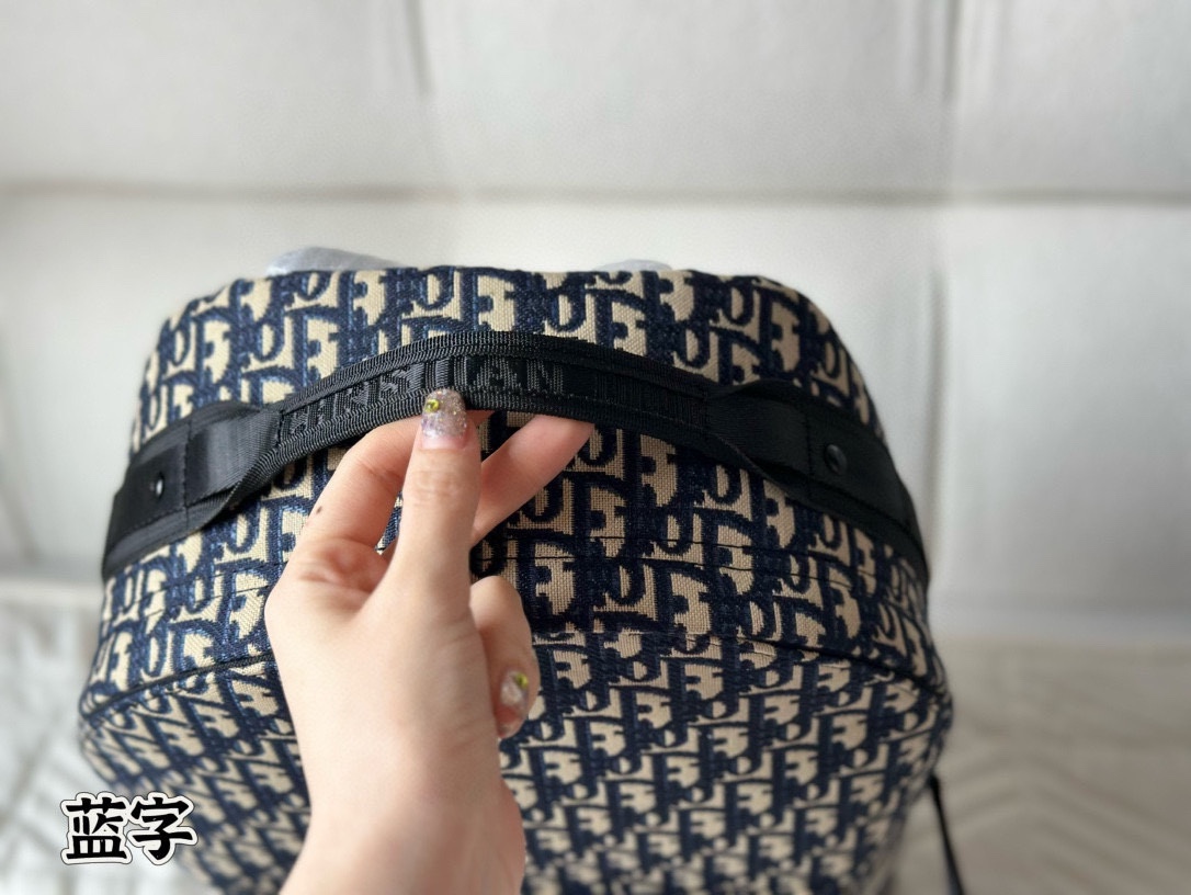 Dior Oblique Backpack Blue Oblique 40x28cm everyday