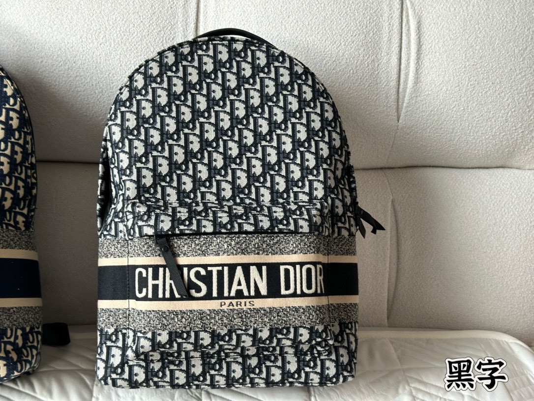 Dior Oblique Navy Beige 40x28cm everyday