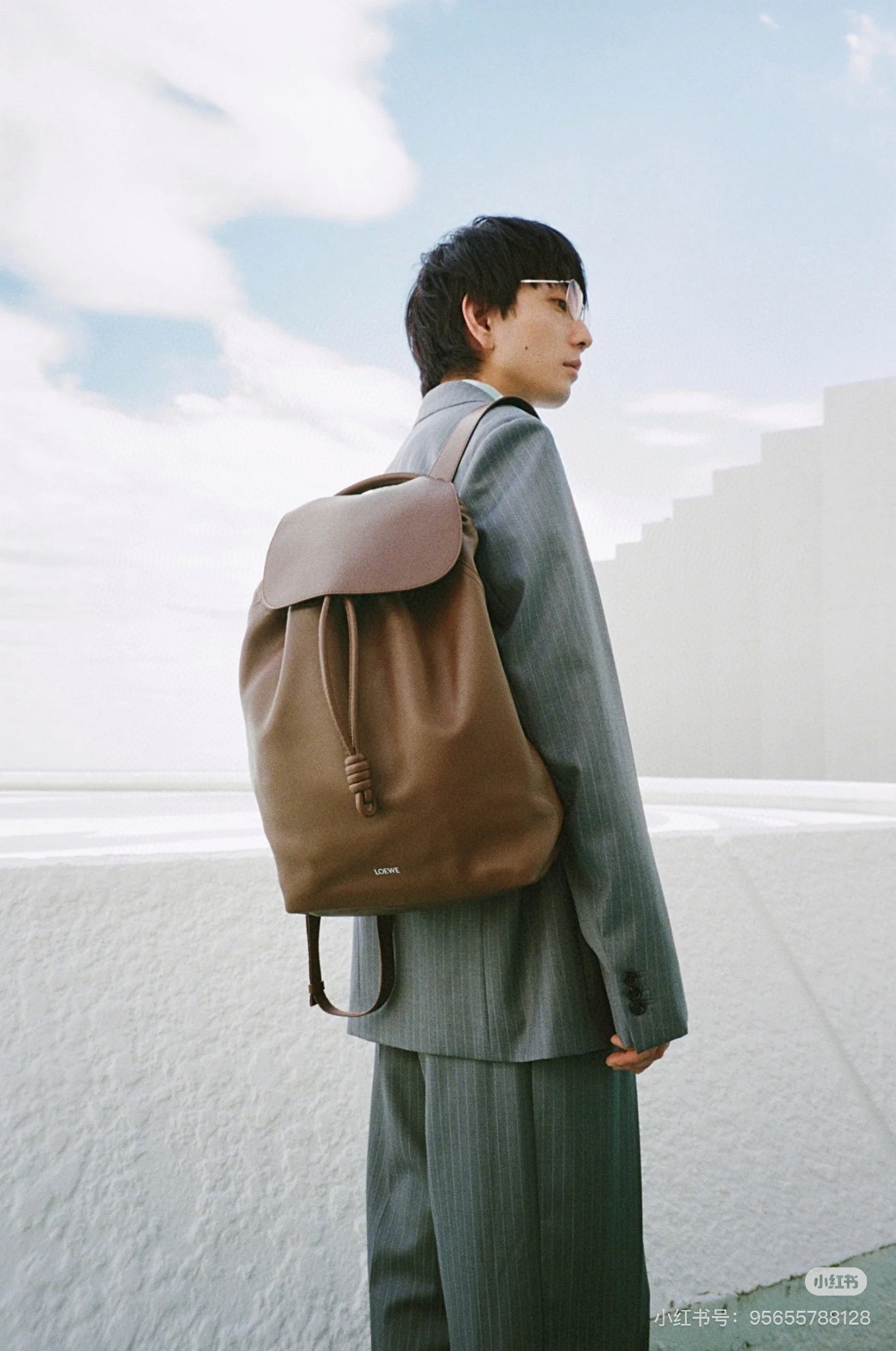 Loewe Flamenco Brown leather everyday