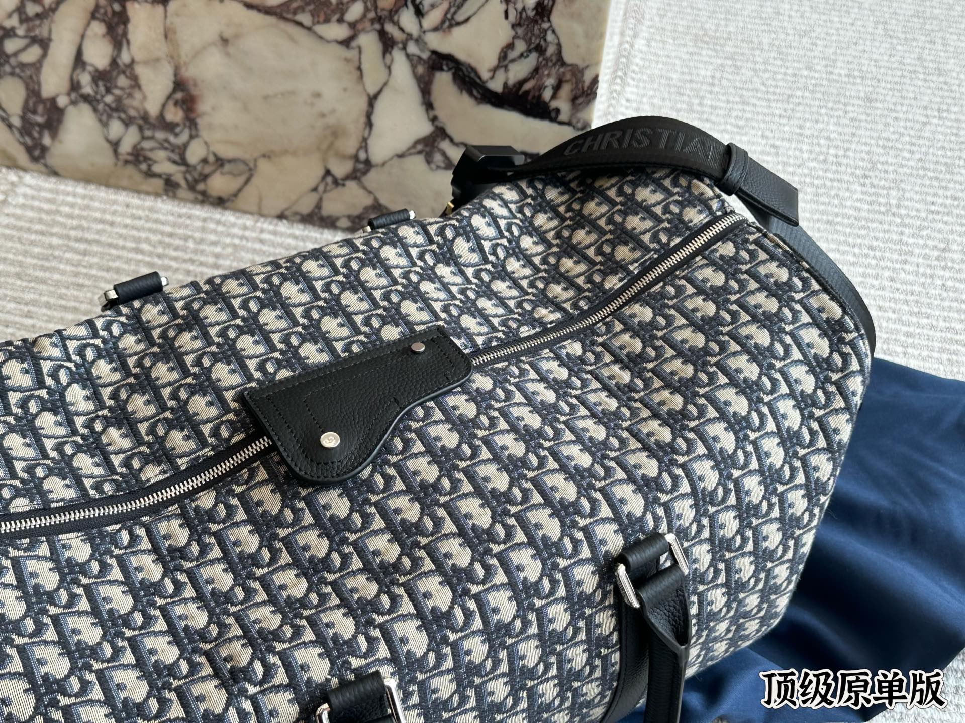 Dior Oblique navy beige travel