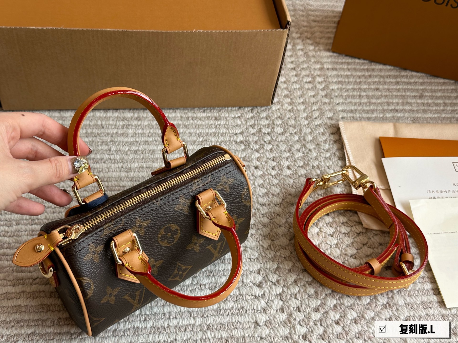 Louis Vuitton Speedy Nano - Bolso Clásico con Correa Ajustable 5 i1746352739109 788 0 3