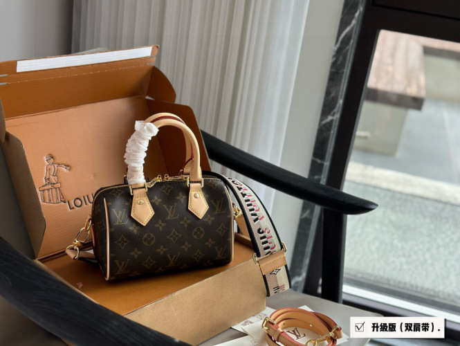 Louis Vuitton Speedy 20 Pillow Bag with Adjustable Embroidered Strap 1 Louis Vuitton Speedy 20 Pillow Bag with Adjustable Embroidered Strap
