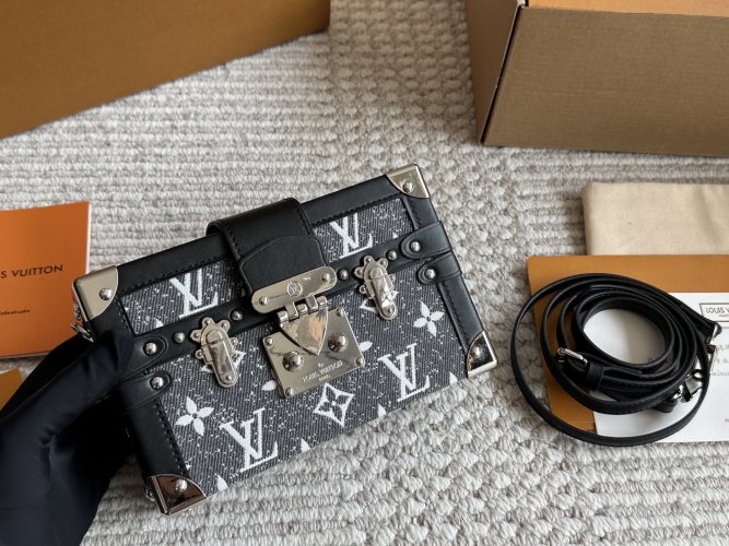 Louis Vuitton Petite Malle Trunk Bag - Stylish and Compact Design 1 Louis Vuitton Petite Malle Trunk Bag - Stylish and Compact Design