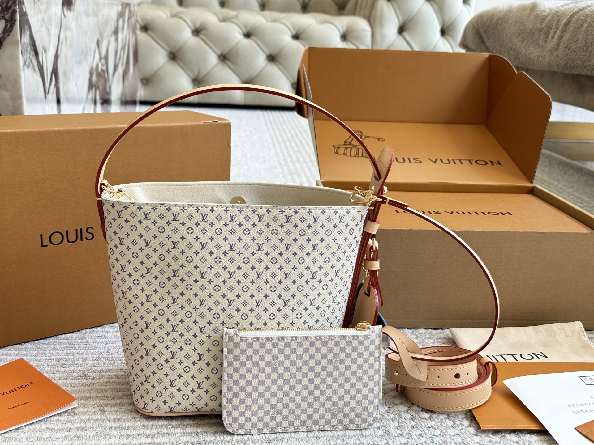 Louis Vuitton ALL IN BB Bag with Lucky Charm - New Color, 16 x 25 cm